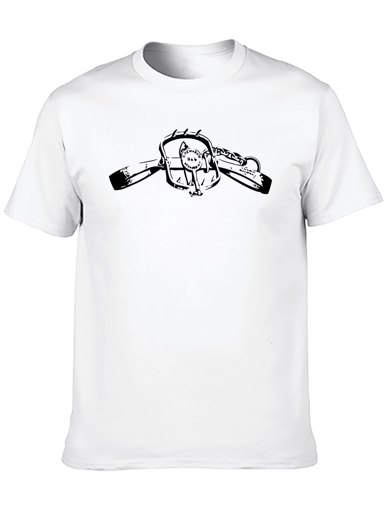 Graphic Print Black T-Shirt