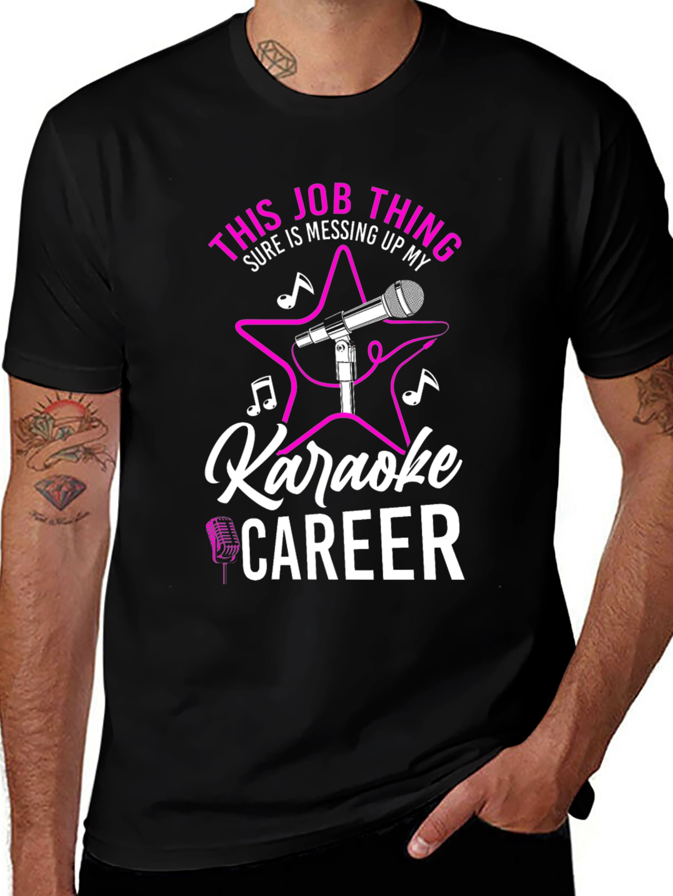 Karaoke Career T-Shirt - Funny Job Tee