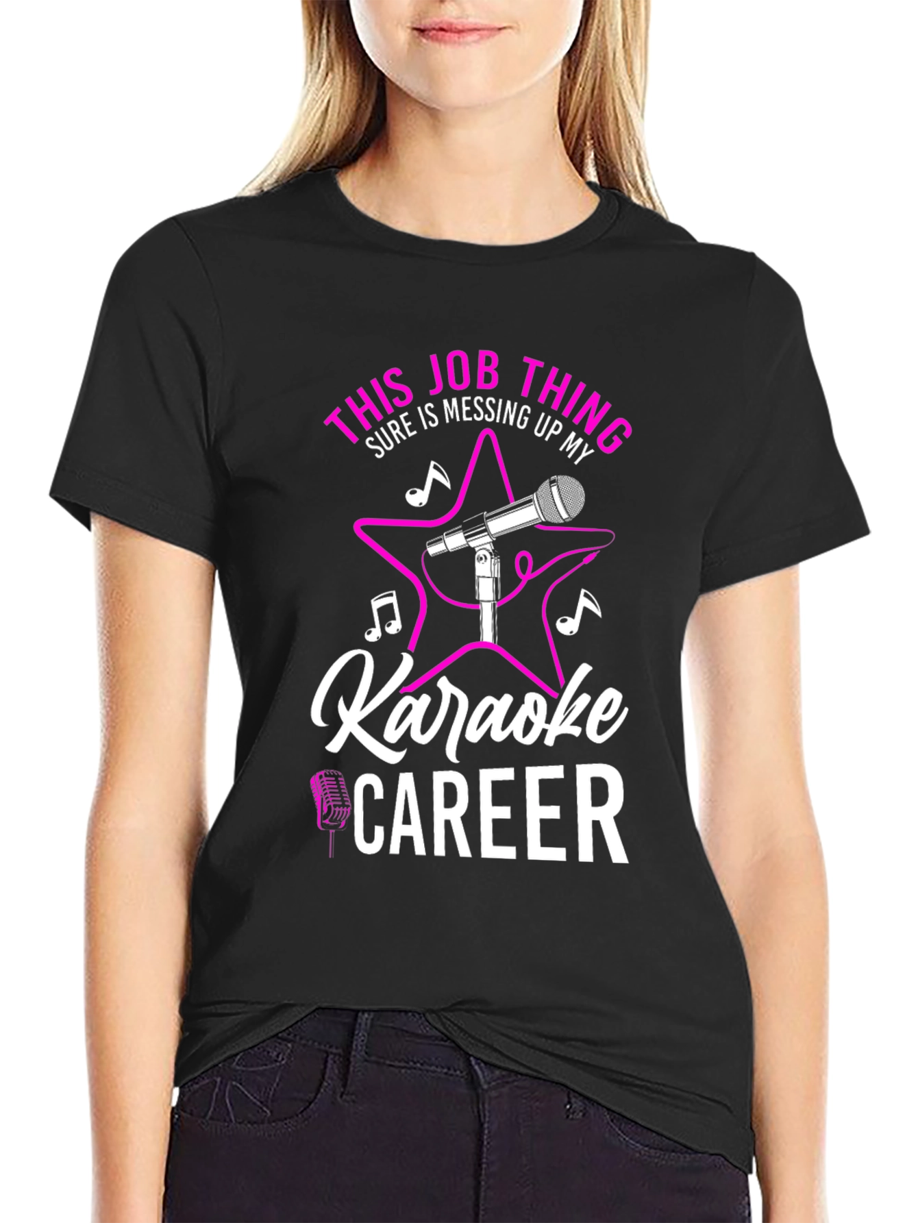 Karaoke Career T-Shirt - Funny Job Tee