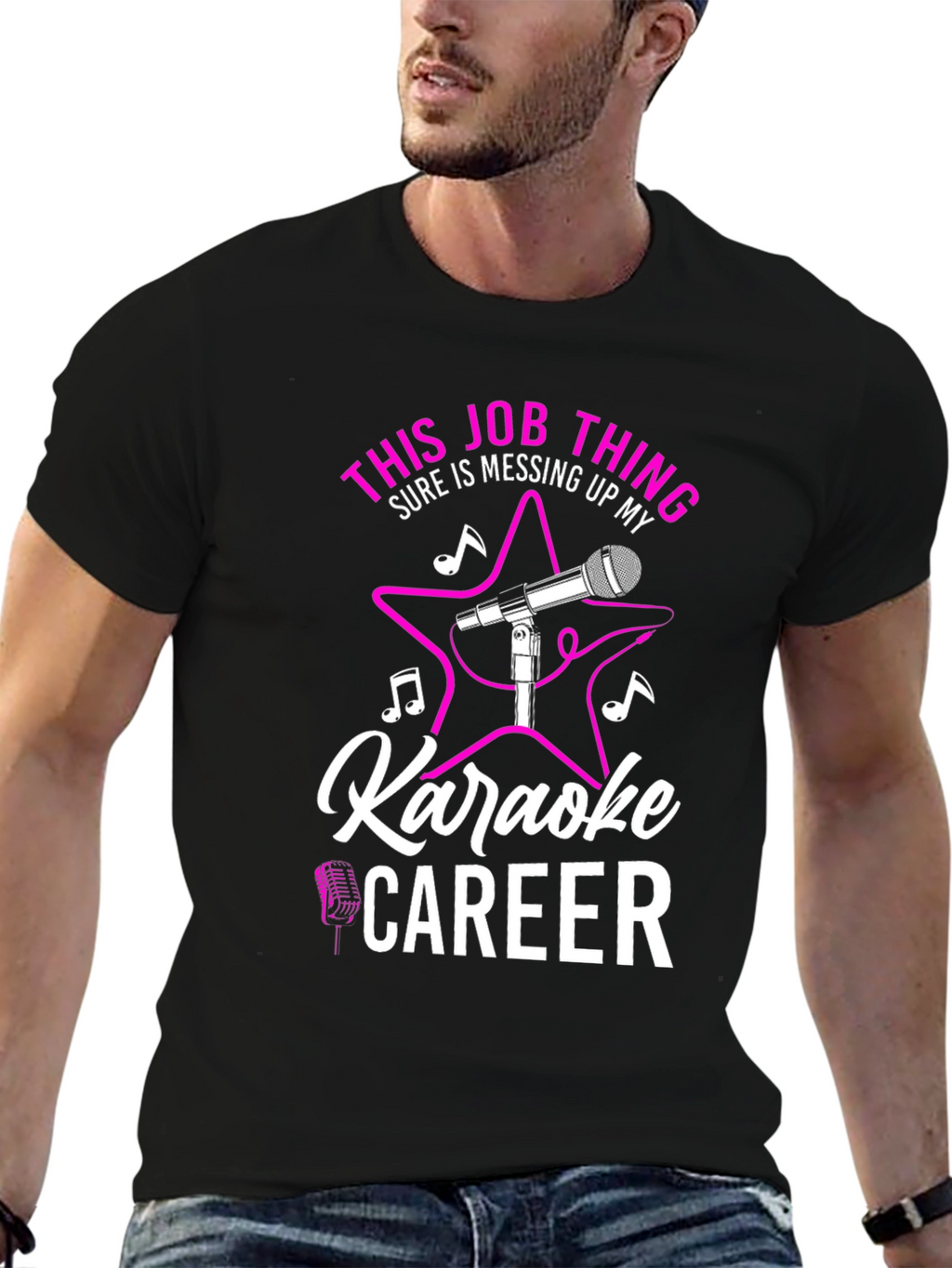Karaoke Career T-Shirt - Funny Job Tee