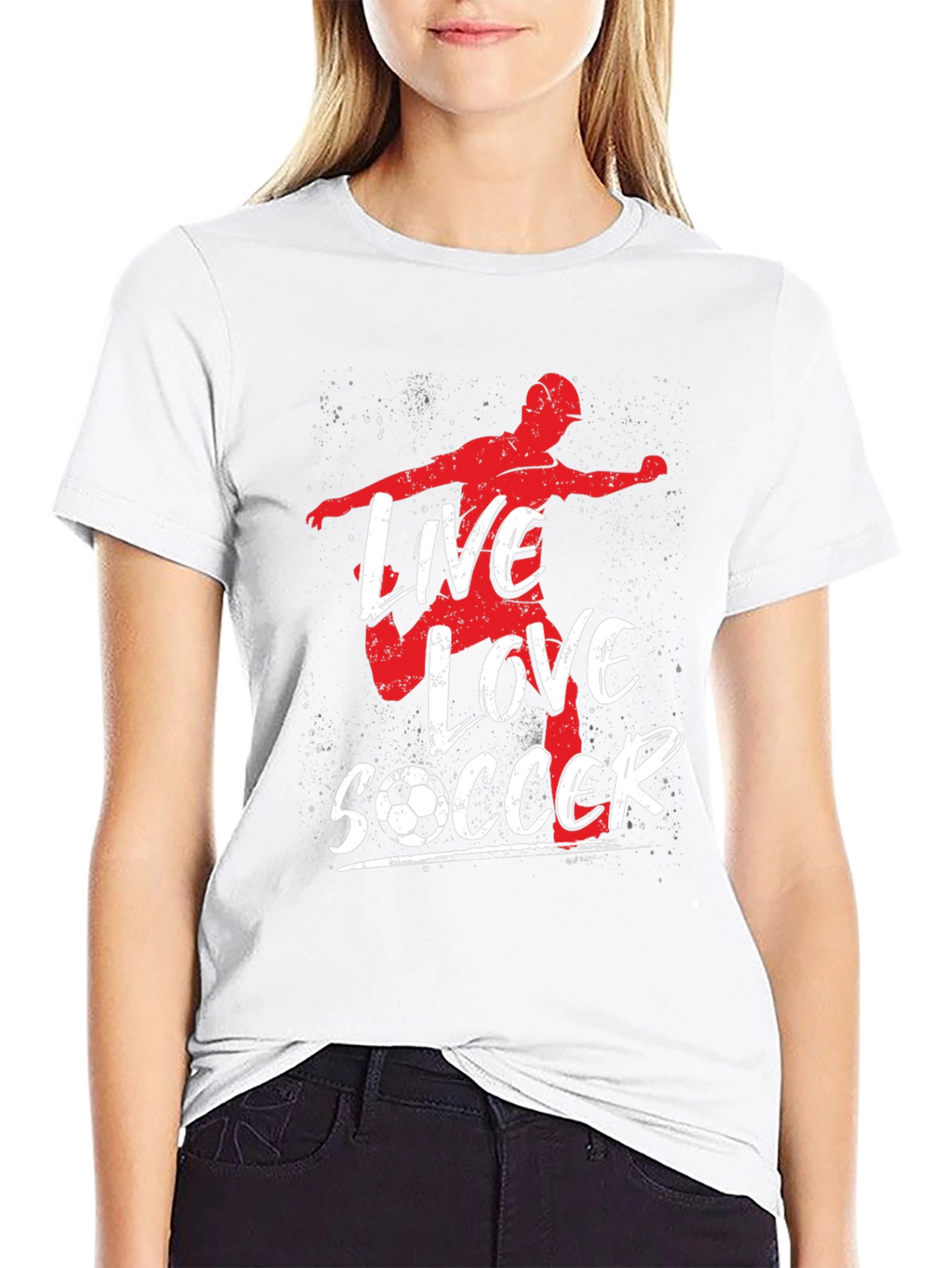 Live Love Soccer Graphic T-Shirt