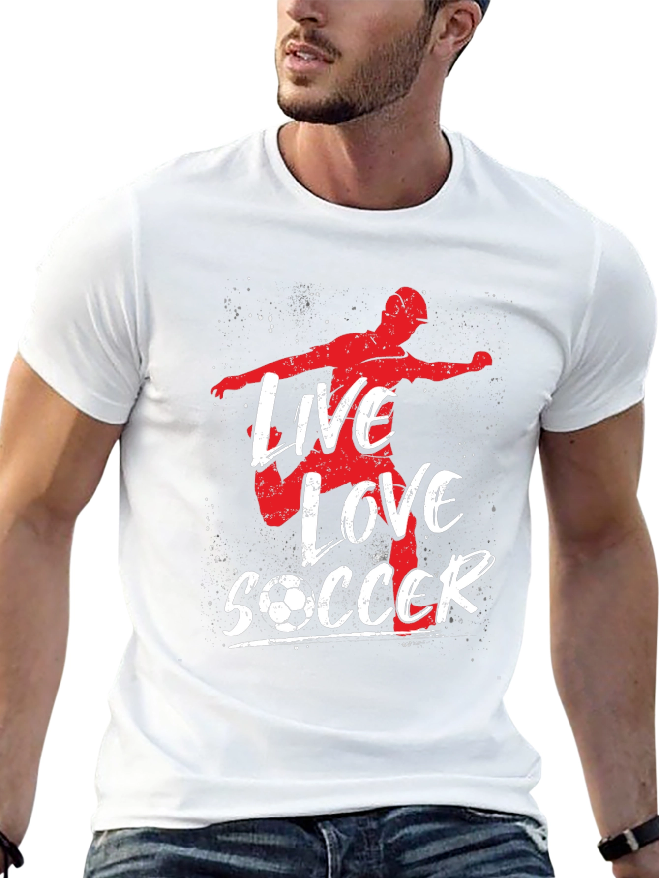 Live Love Soccer Graphic T-Shirt
