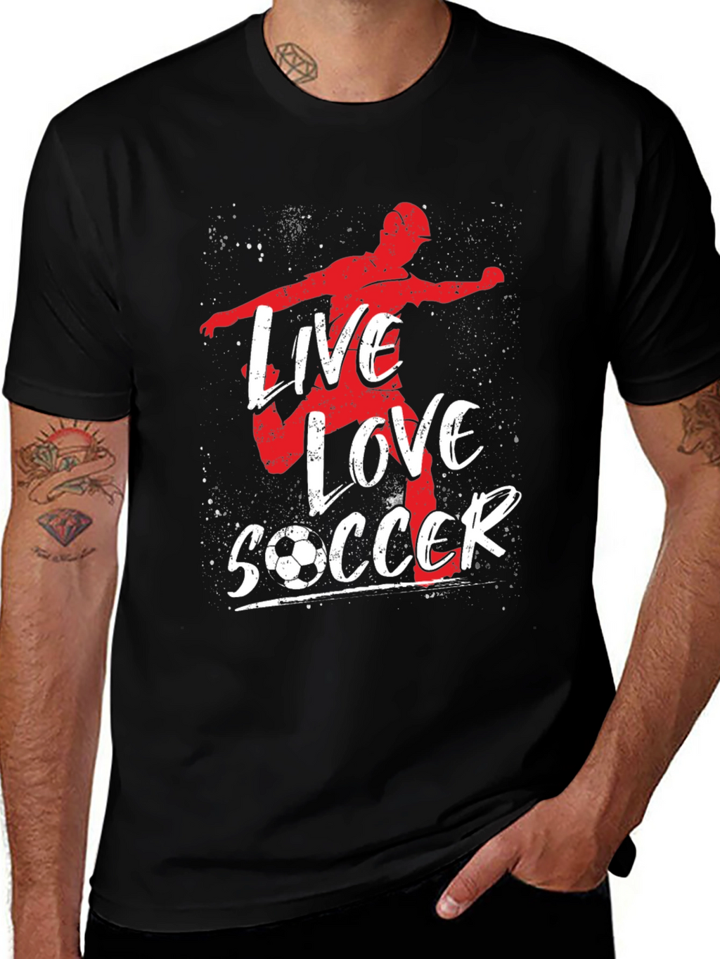 Live Love Soccer Graphic T-Shirt