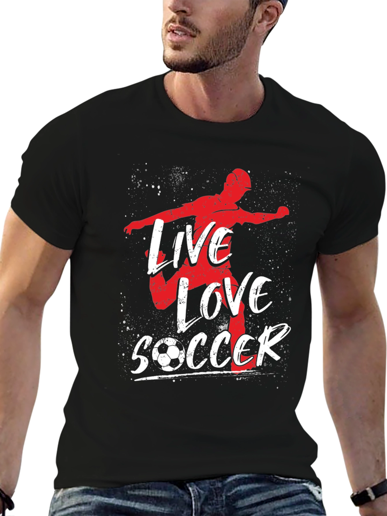 Live Love Soccer Graphic T-Shirt