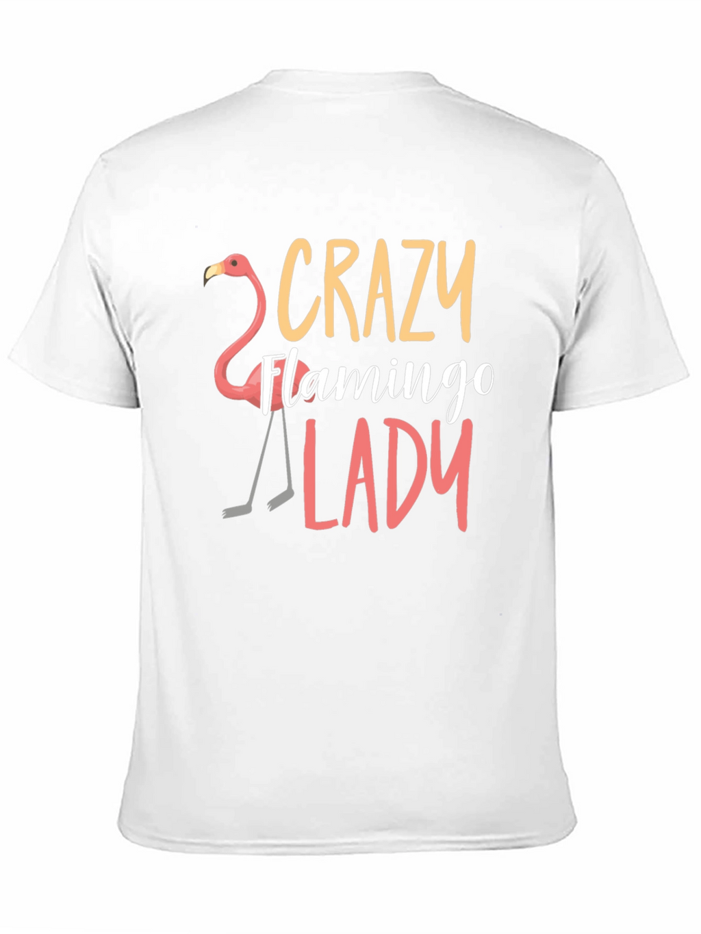 Crazy Flamingo Lady T-Shirt - Novelty Tee