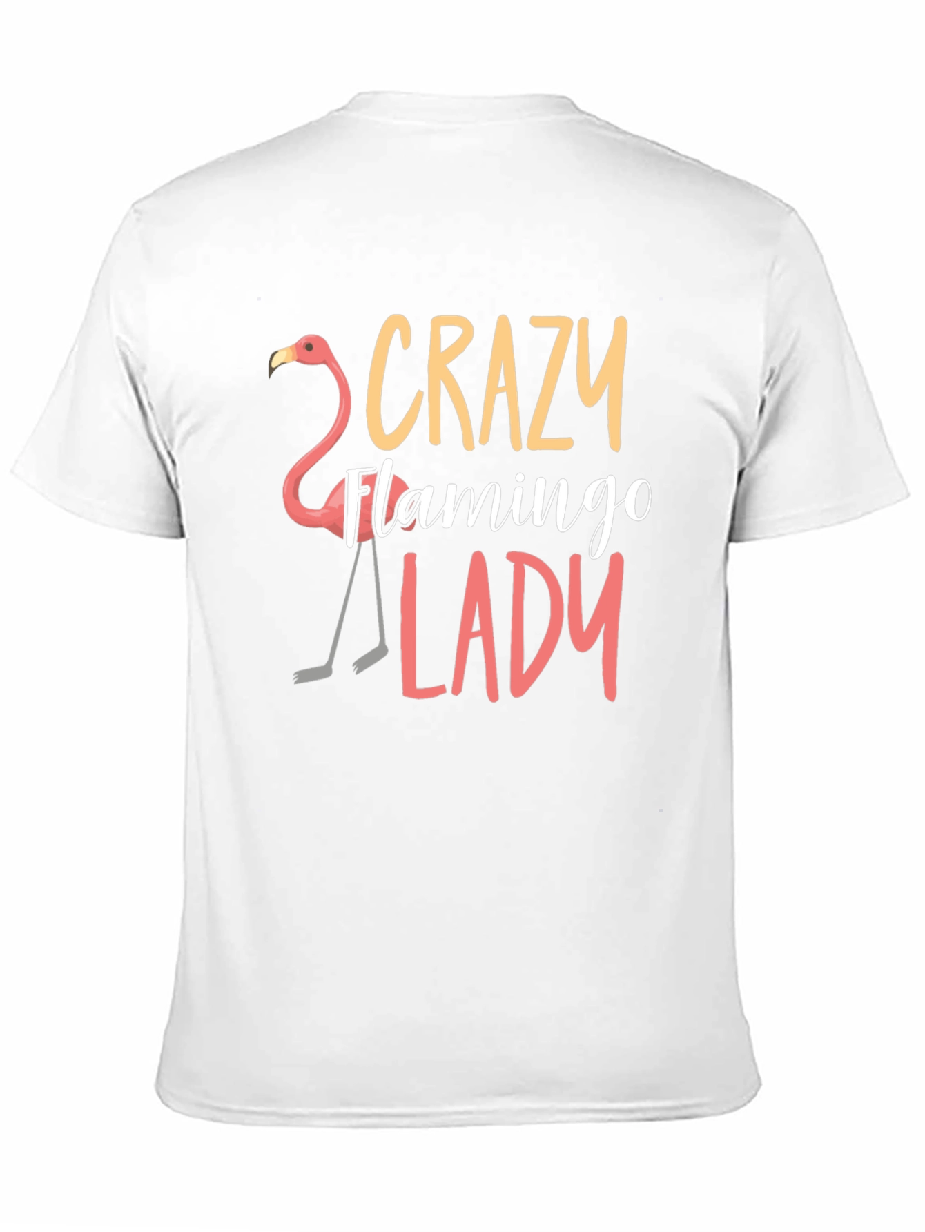 Crazy Flamingo Lady T-Shirt - Novelty Tee