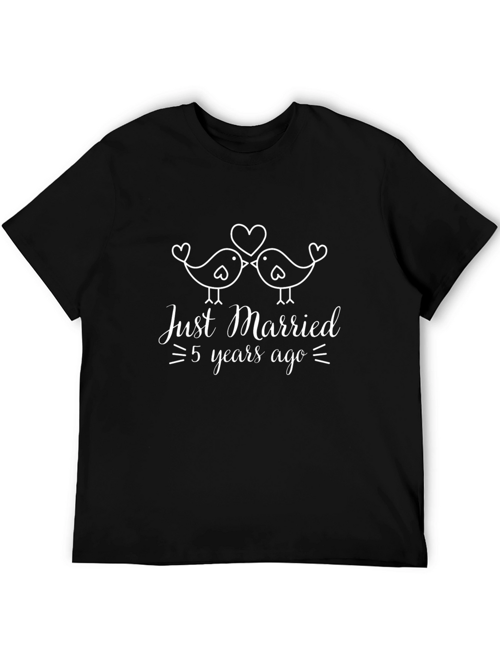 Just Married 5 Years Ago Anniversary T-Shirt
