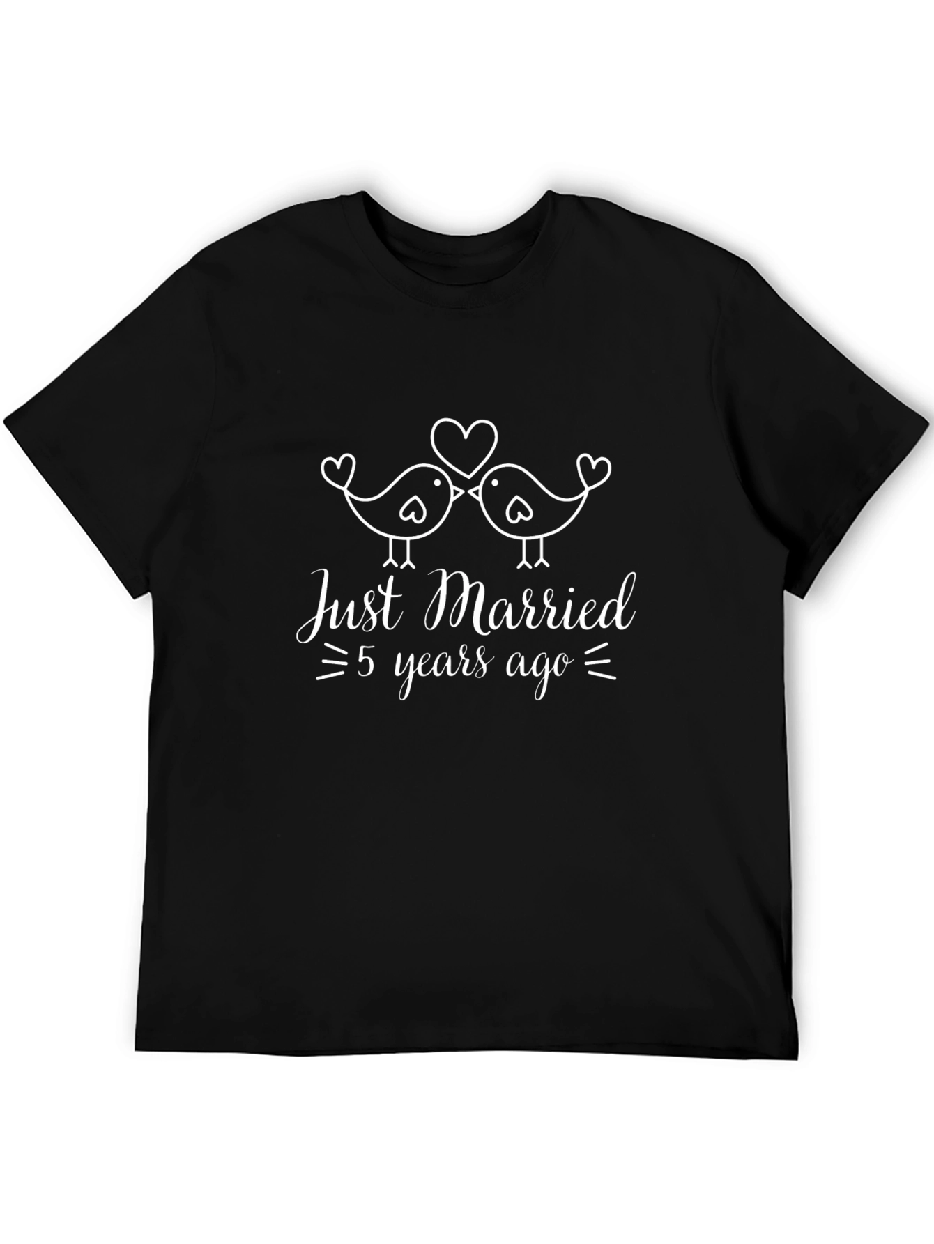 Just Married 5 Years Ago Anniversary T-Shirt