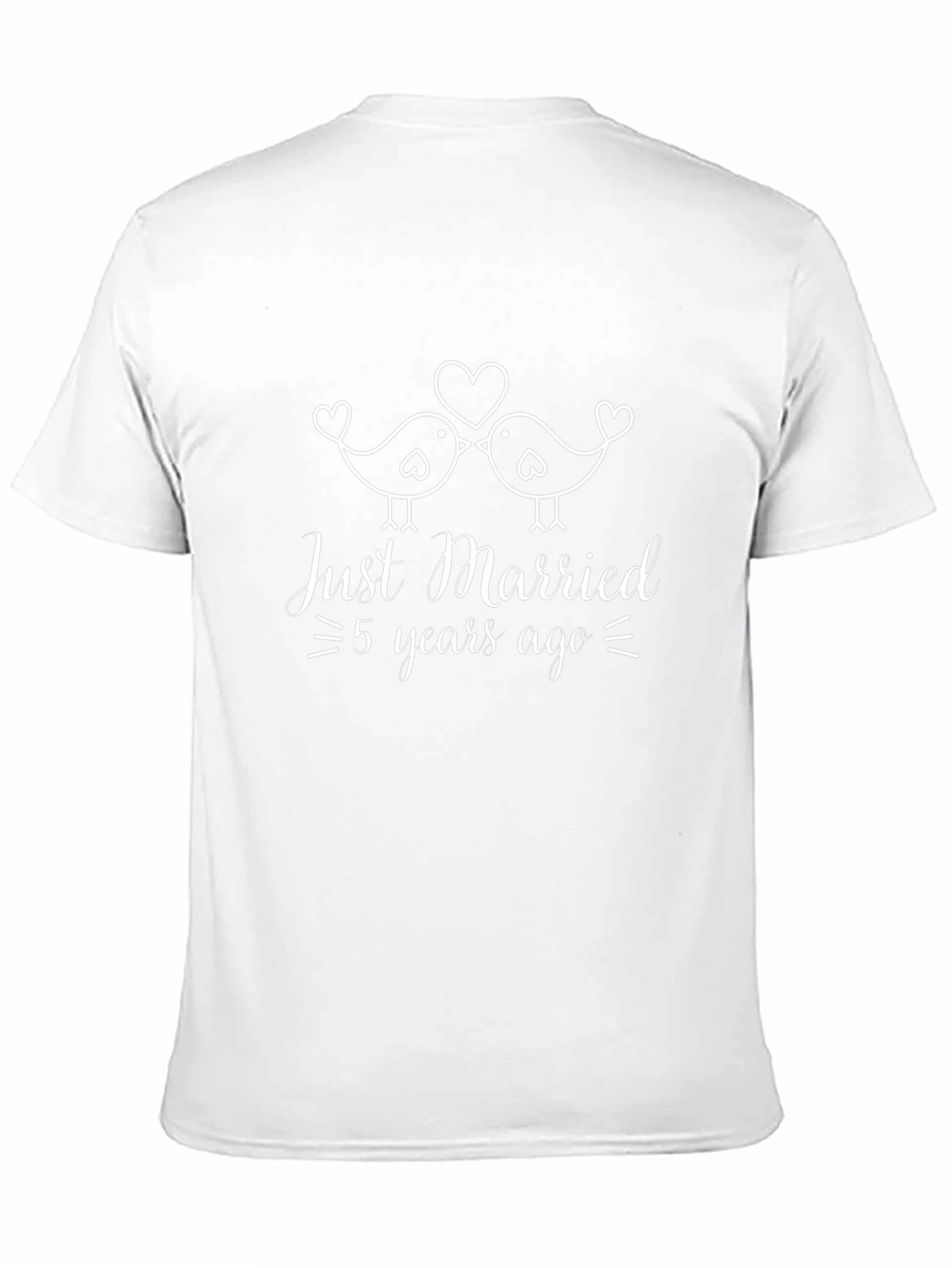 Just Married 5 Years Ago Anniversary T-Shirt