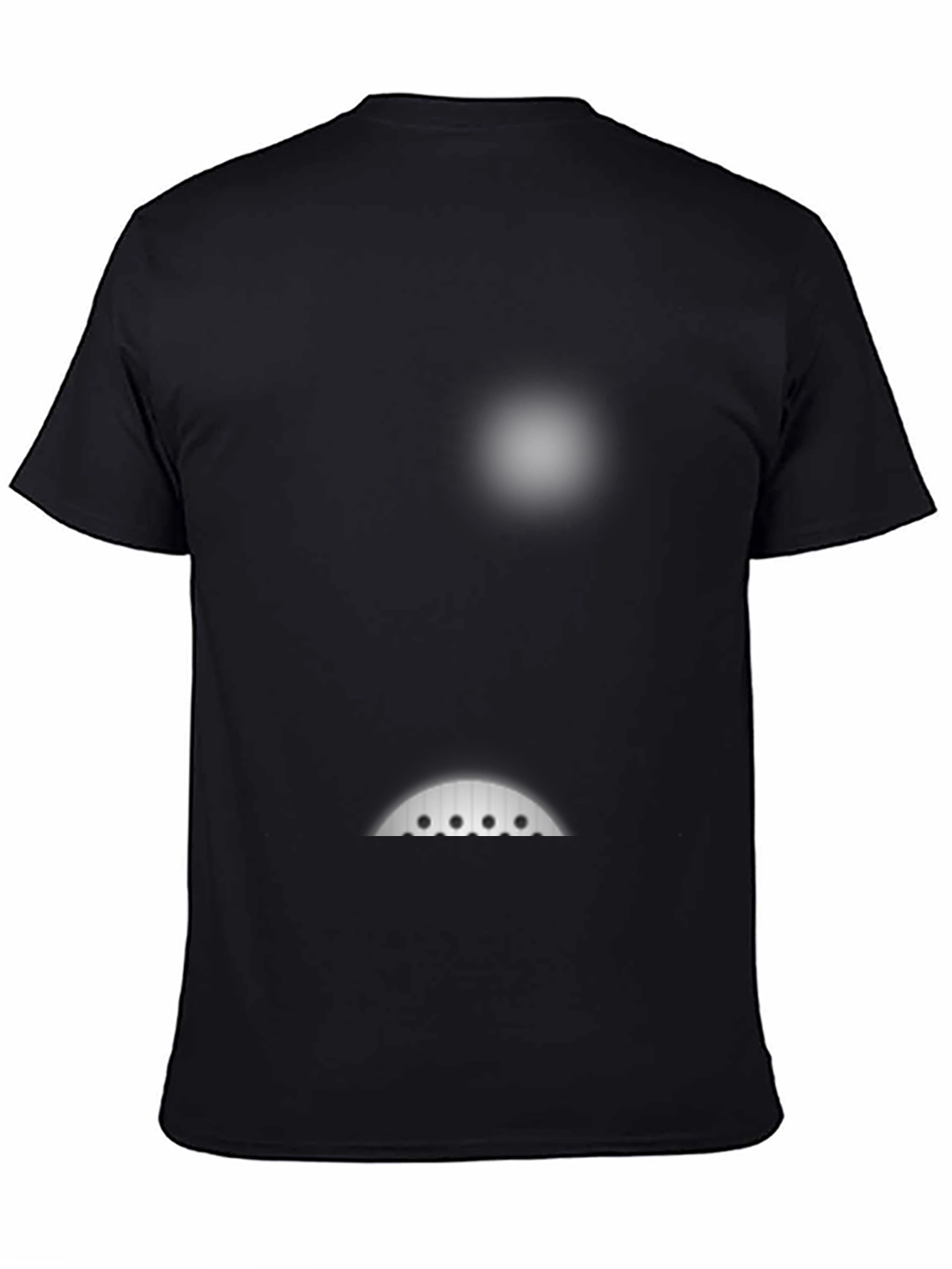 Novelty UFO Shirt: Unique Black Graphic Tee for Casual Wear