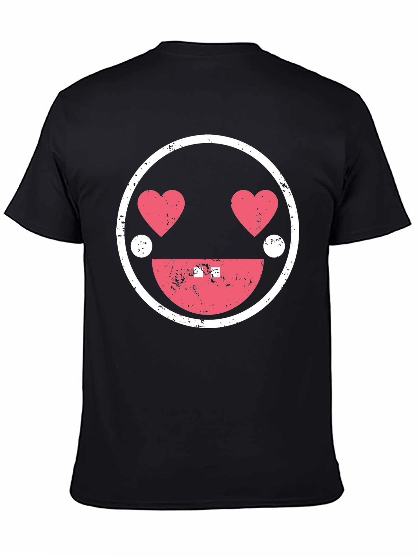 Love Eyes Emoji Graphic Tee - Trendy Casual Shirt