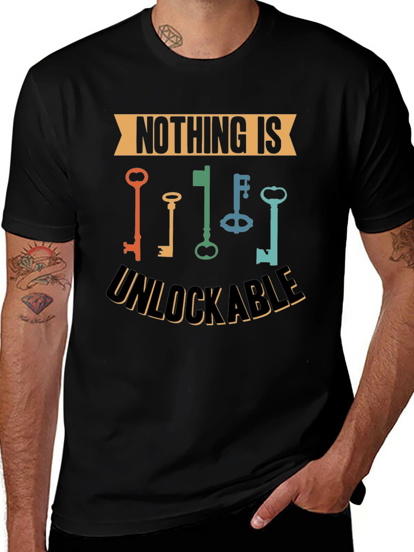 Nothing is Unlockable T-Shirt - Key Graphic Tee