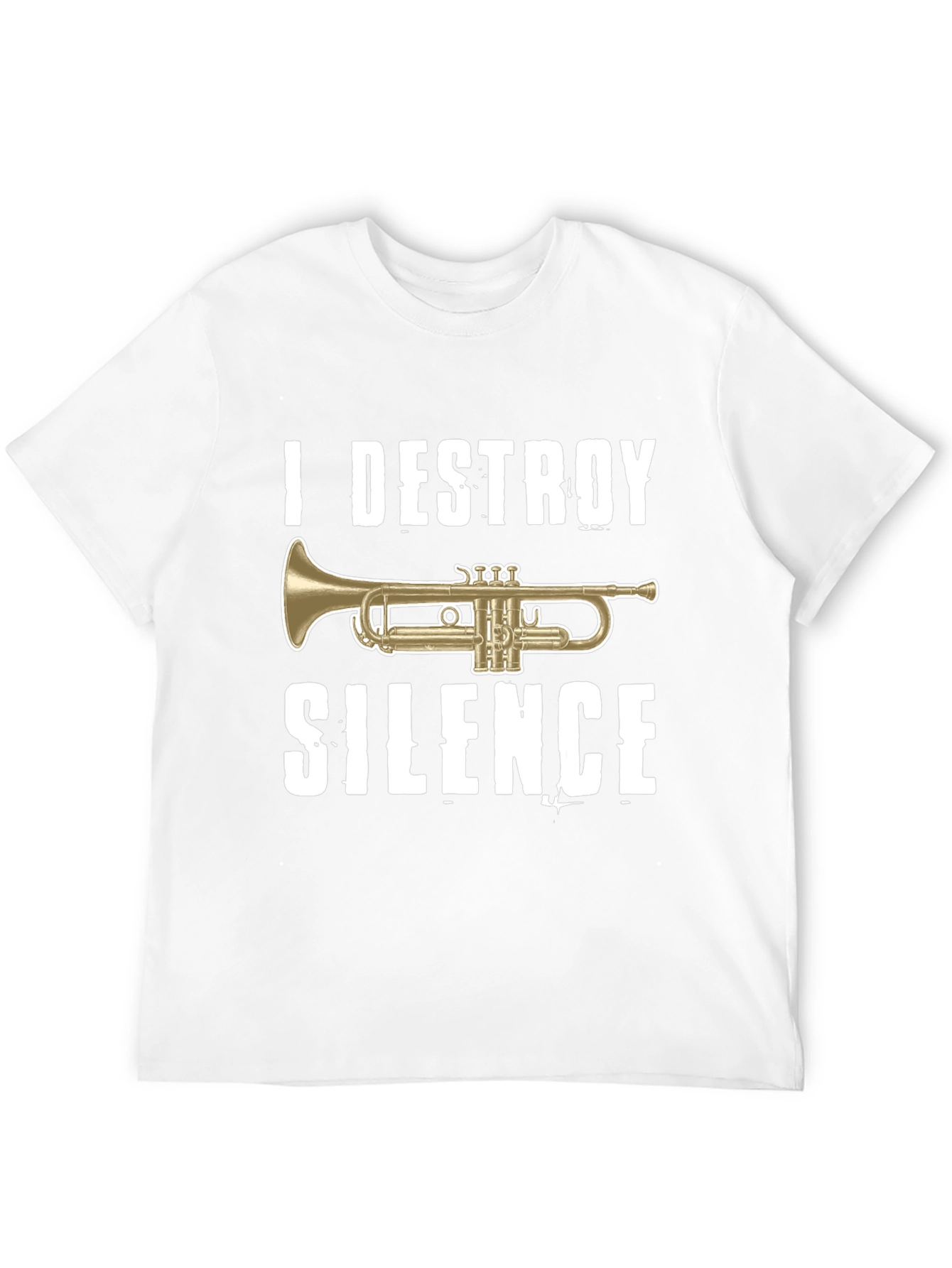 I Destroy Silence Trumpet Graphic T-Shirt