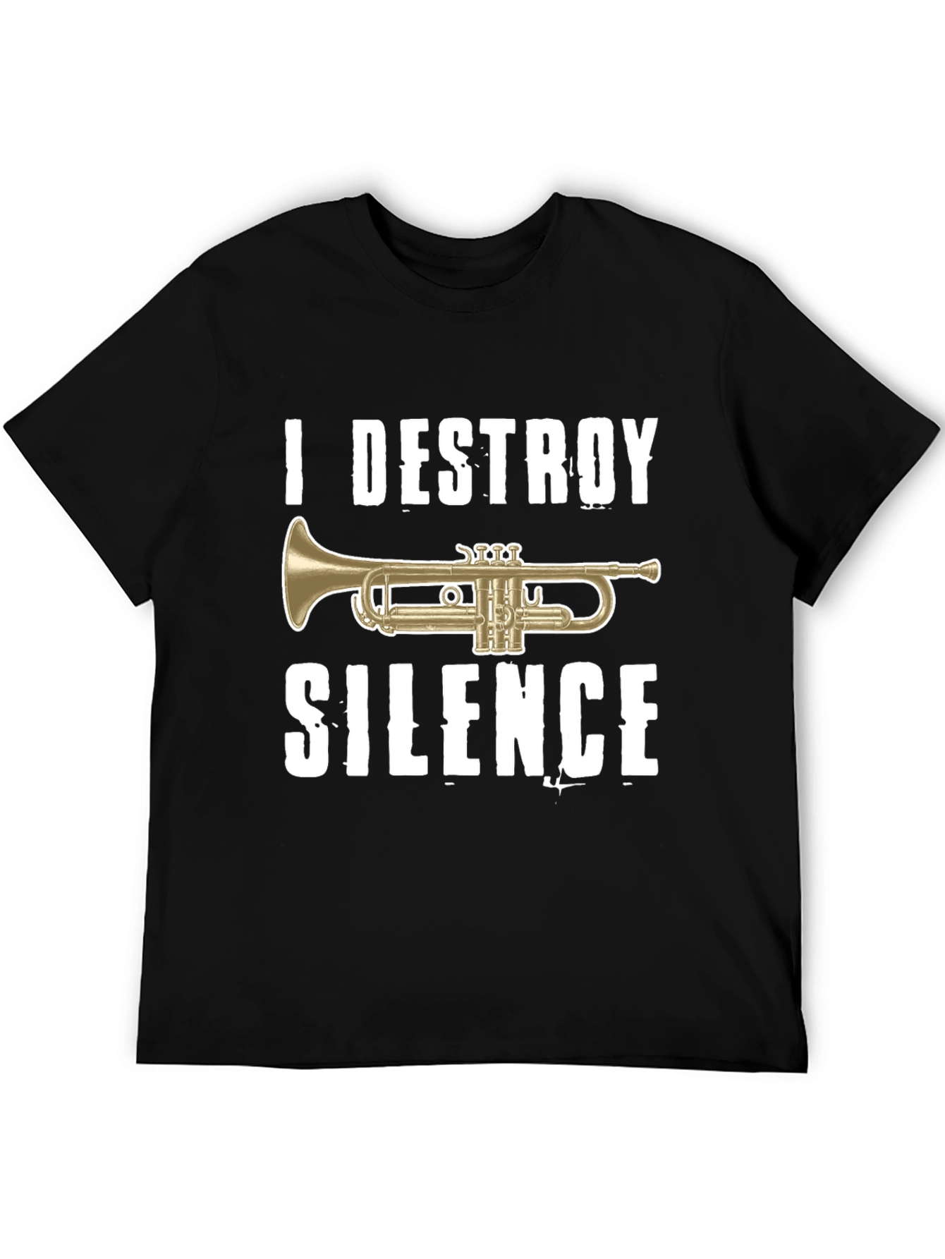 I Destroy Silence Trumpet Graphic T-Shirt