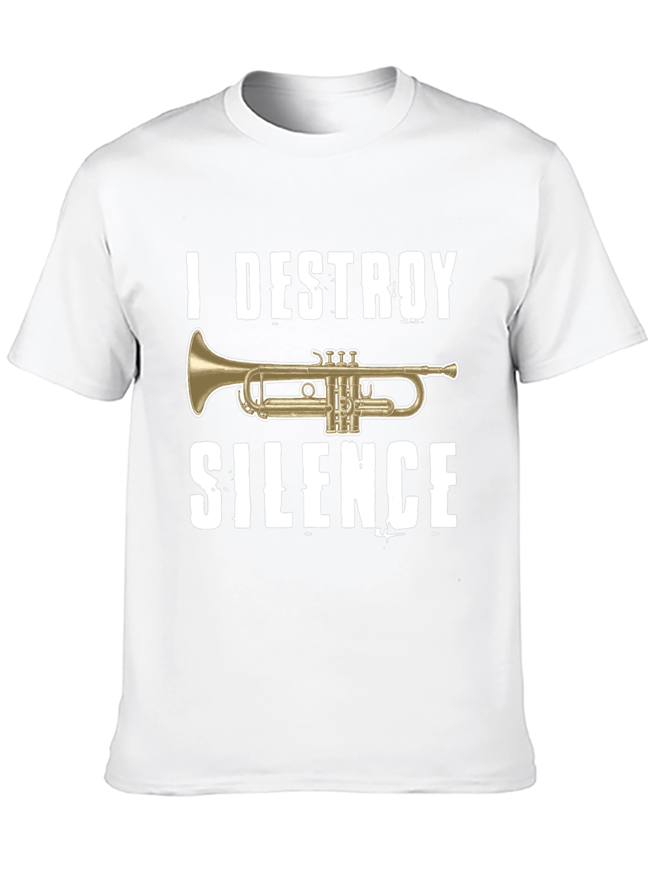 I Destroy Silence Trumpet Graphic T-Shirt