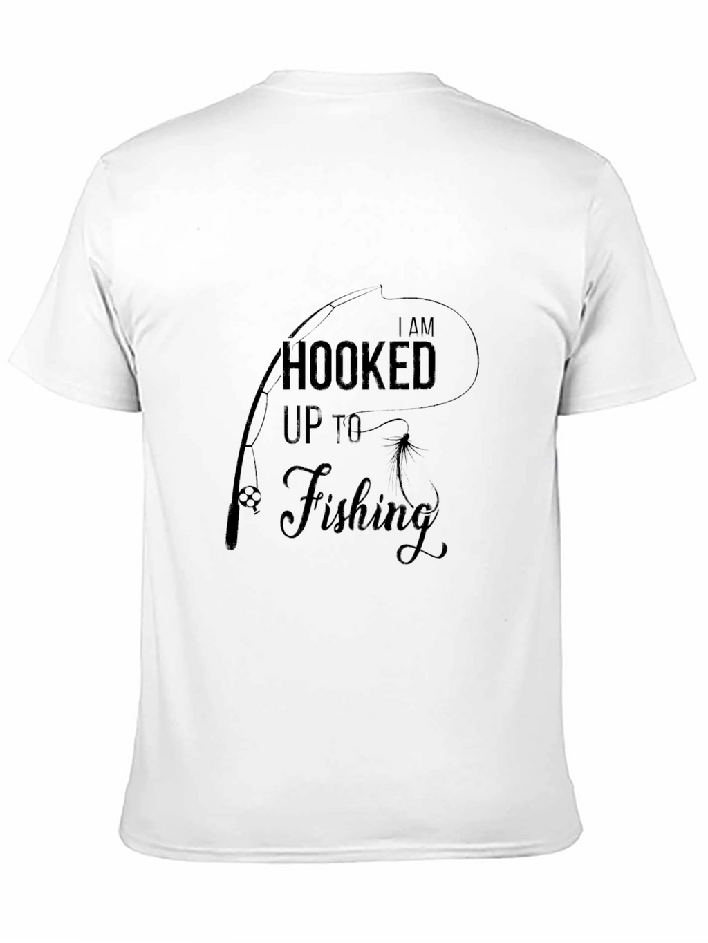 Hooked on Fishing Graphic Tee - Black