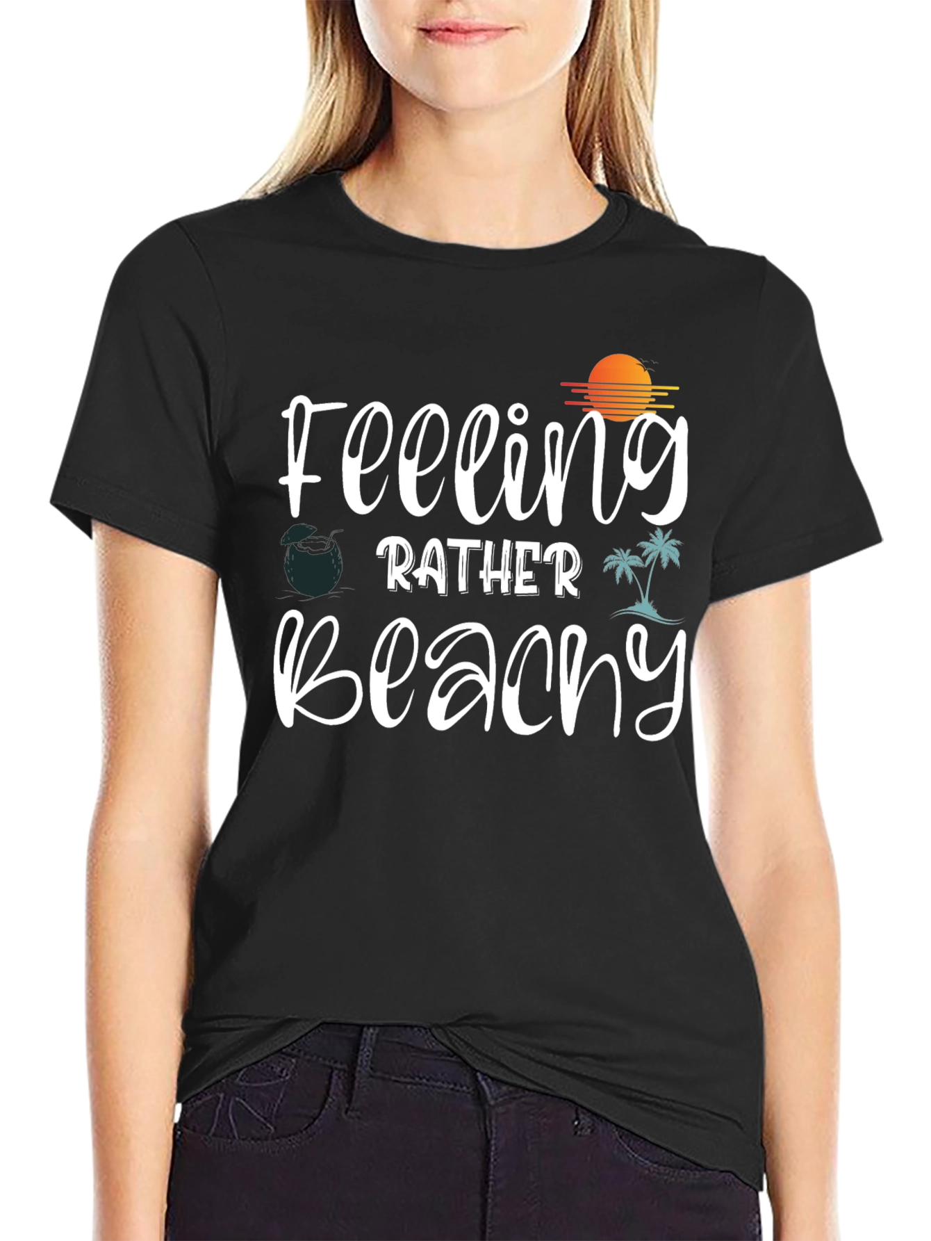 Feeling Beachy Graphic Tee - Summer Vibes T-Shirt