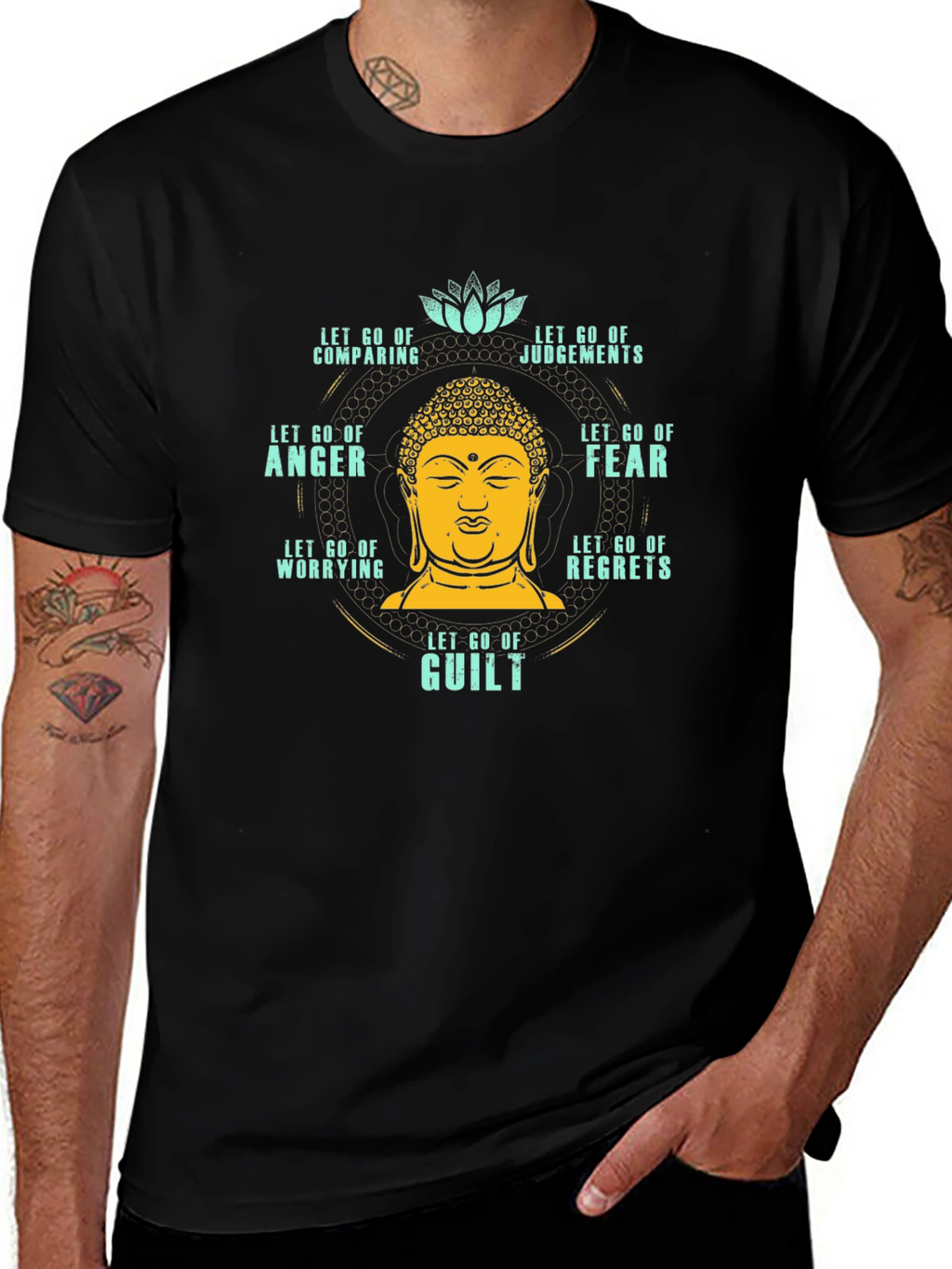 Let Go T-Shirt: Buddha Peace
