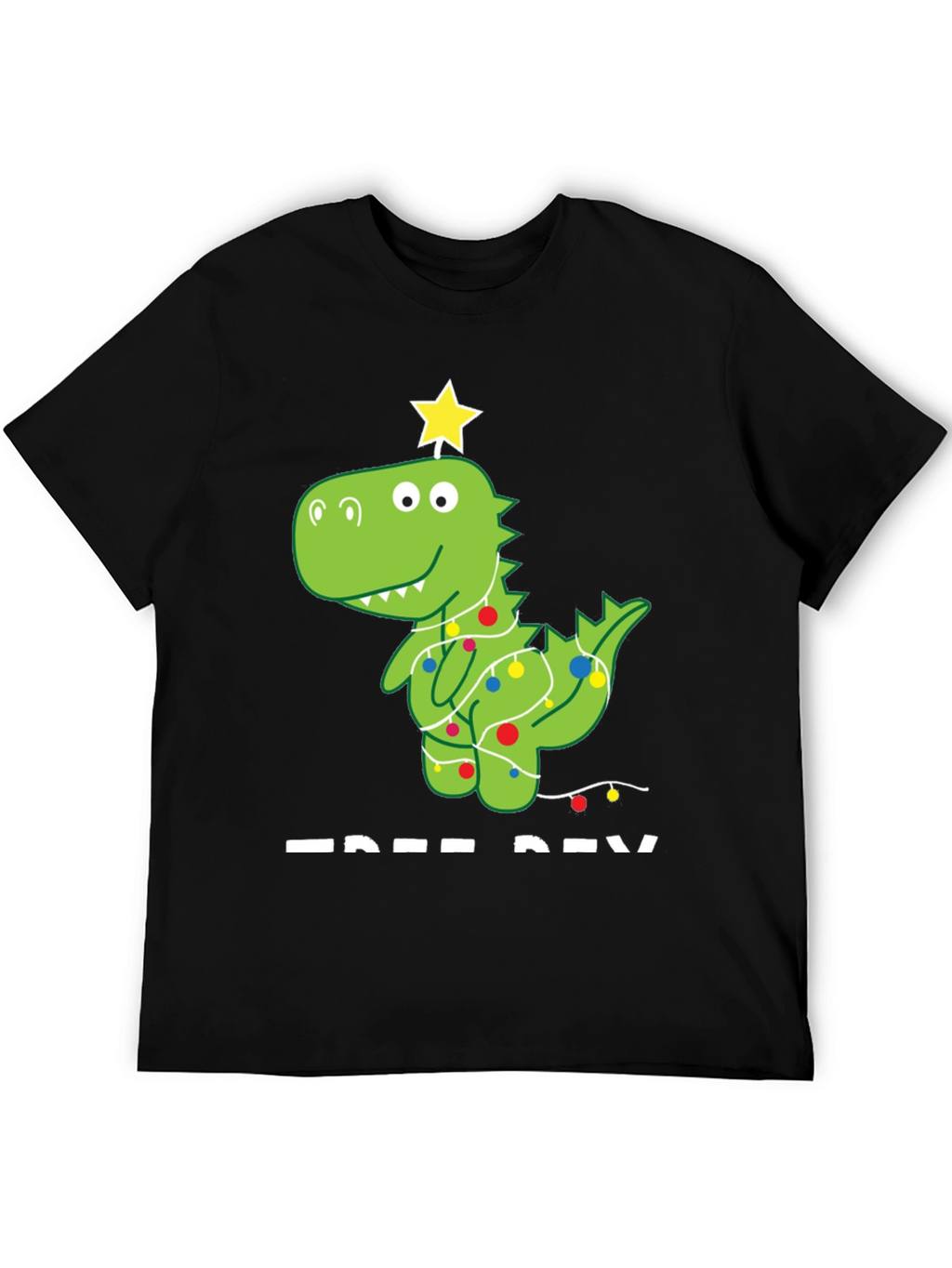 Festive Dino Tee - Christmas Dinosaur T-Shirt