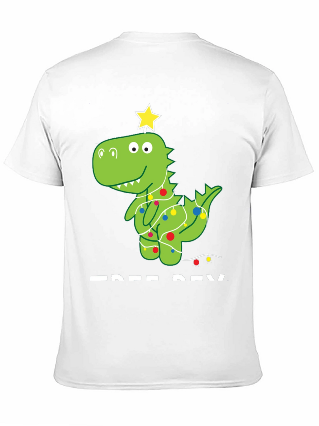 Festive Dino Tee - Christmas Dinosaur T-Shirt