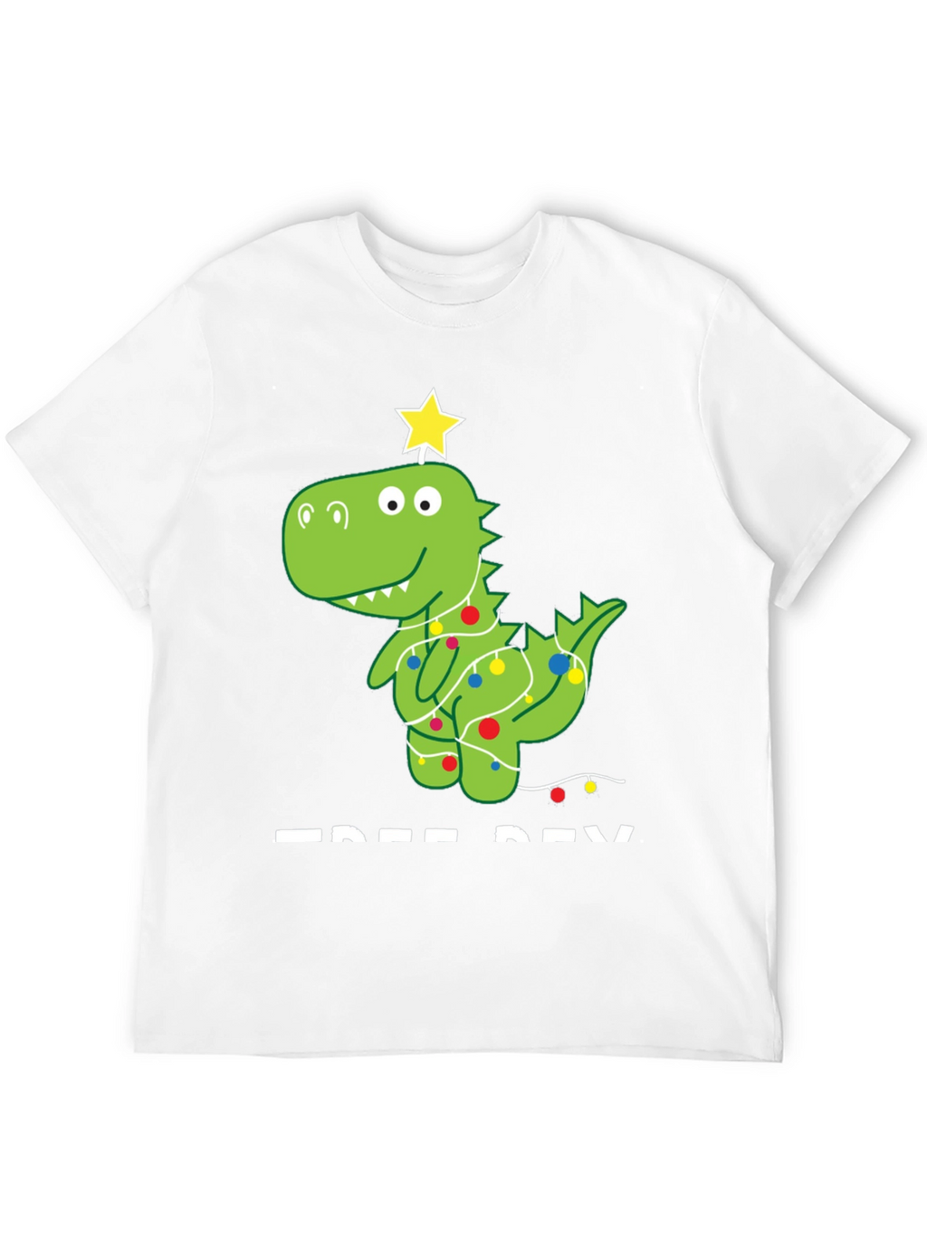 Festive Dino Tee - Christmas Dinosaur T-Shirt