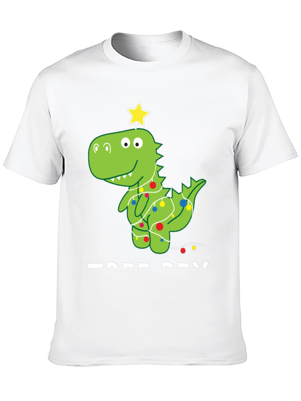Festive Dino Tee - Christmas Dinosaur T-Shirt
