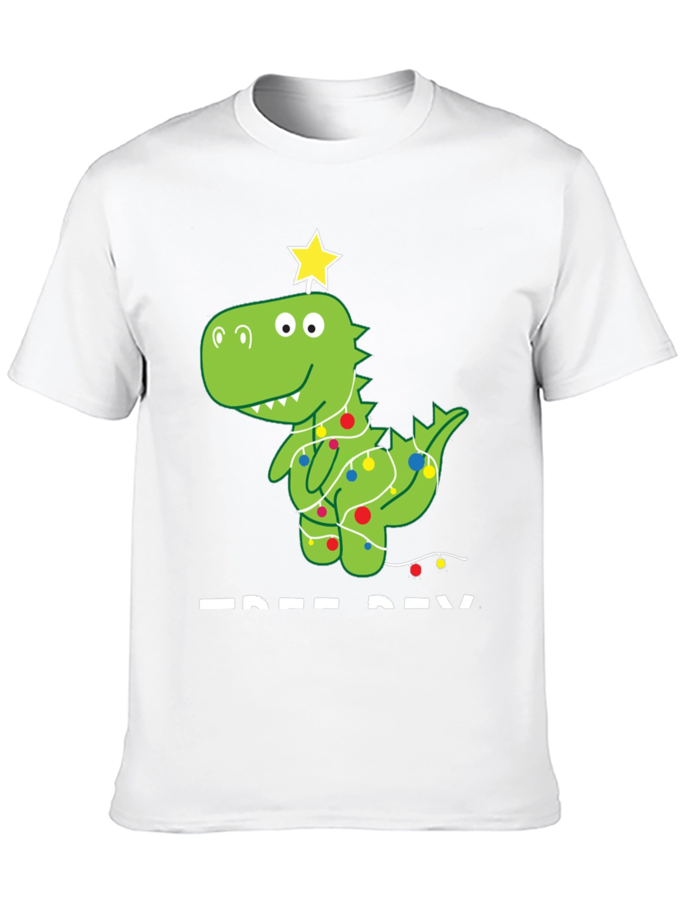 Festive Dino Tee - Christmas Dinosaur T-Shirt