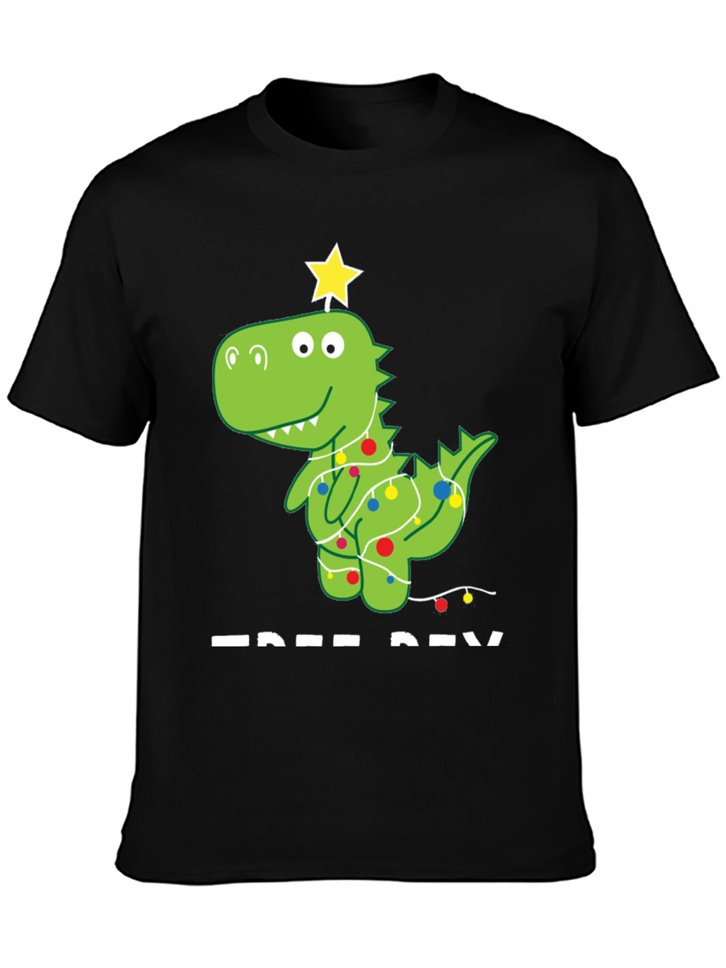 Festive Dino Tee - Christmas Dinosaur T-Shirt