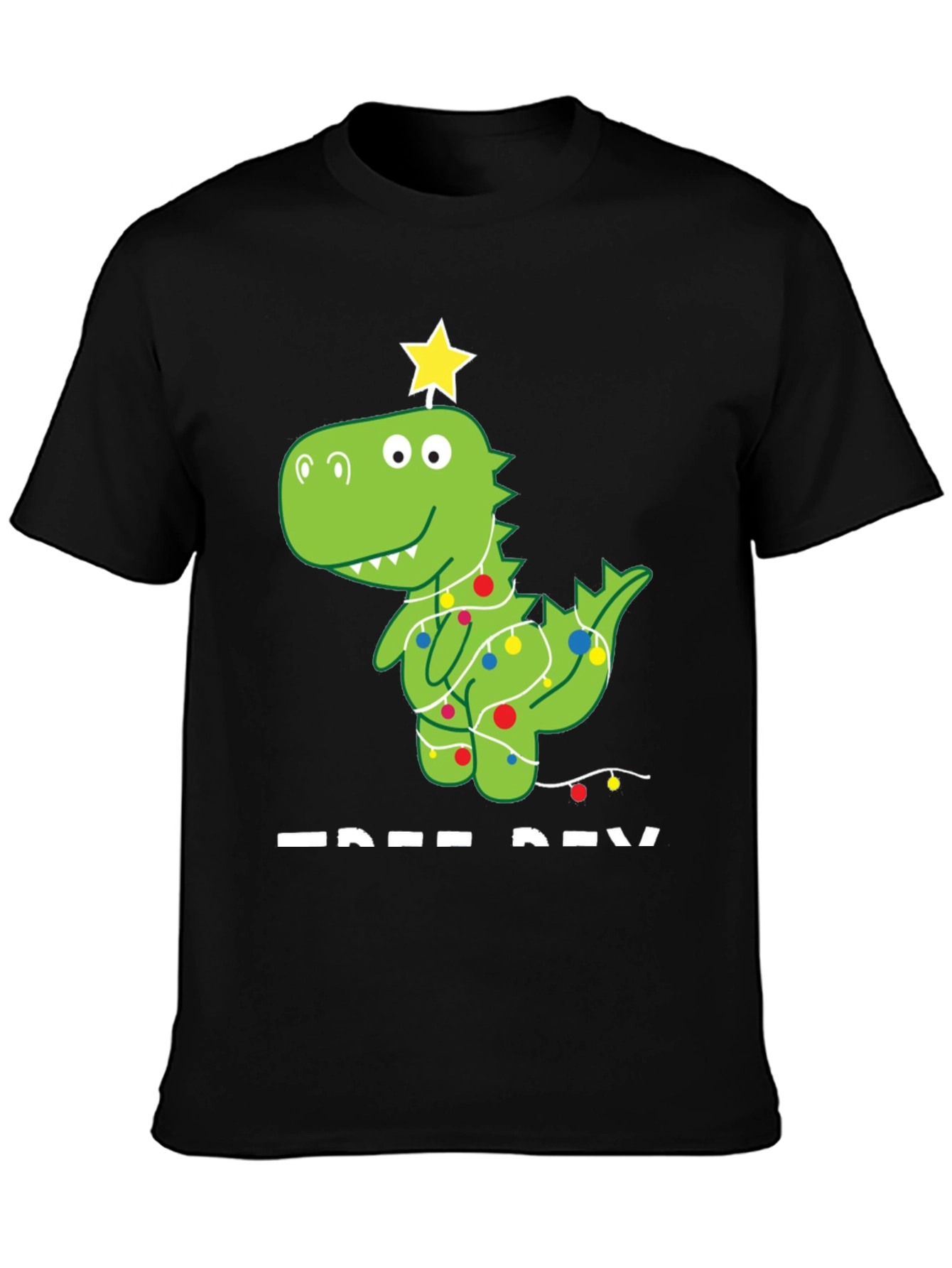 Festive Dino Tee - Christmas Dinosaur T-Shirt