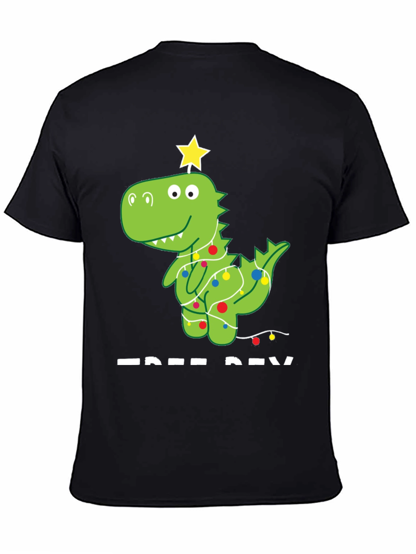 Festive Dino Tee - Christmas Dinosaur T-Shirt