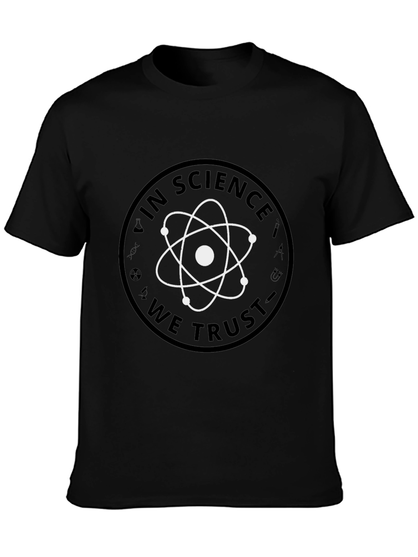 In Science We Trust Graphic Tee - Black