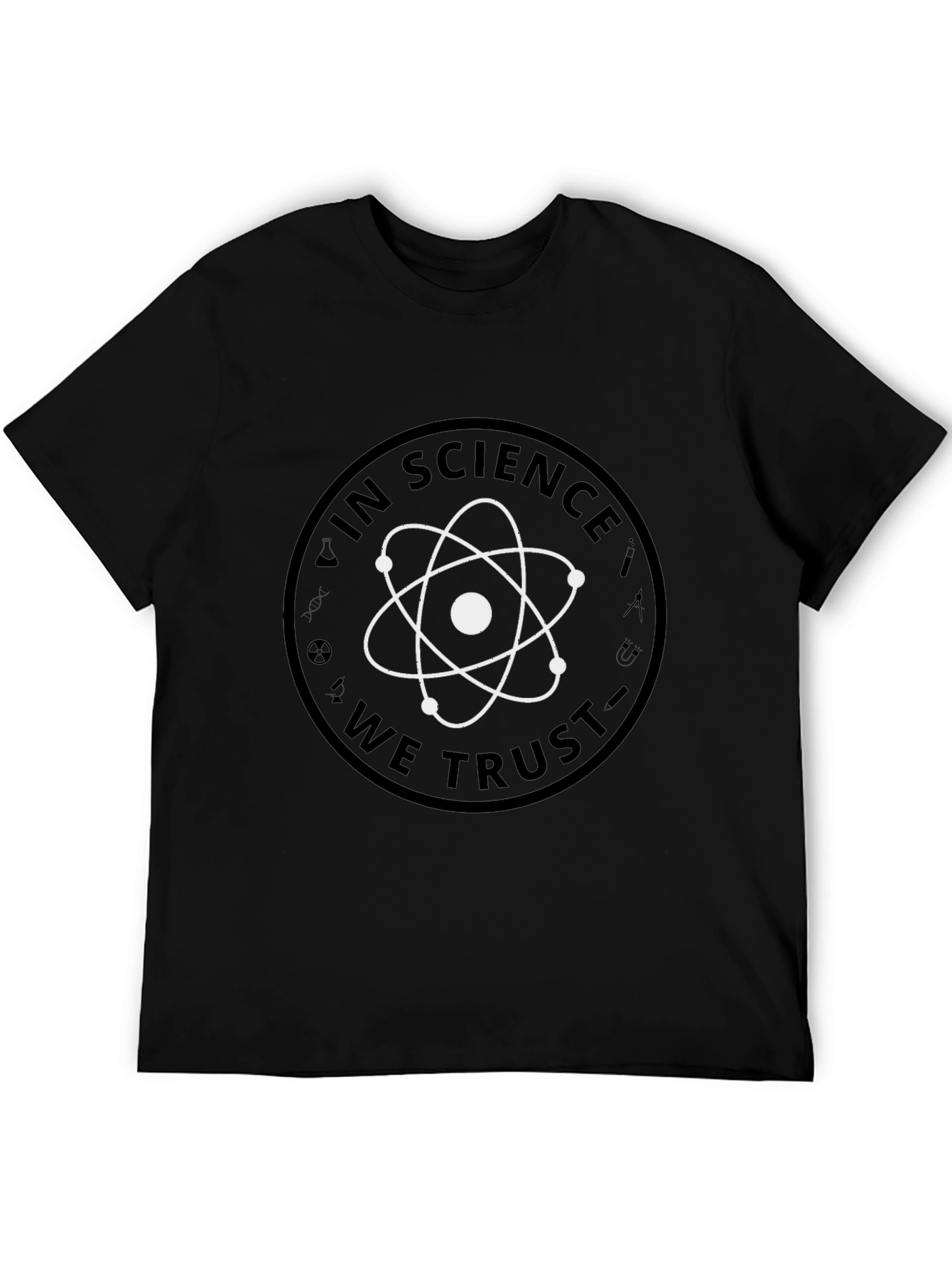 In Science We Trust Graphic Tee - Black