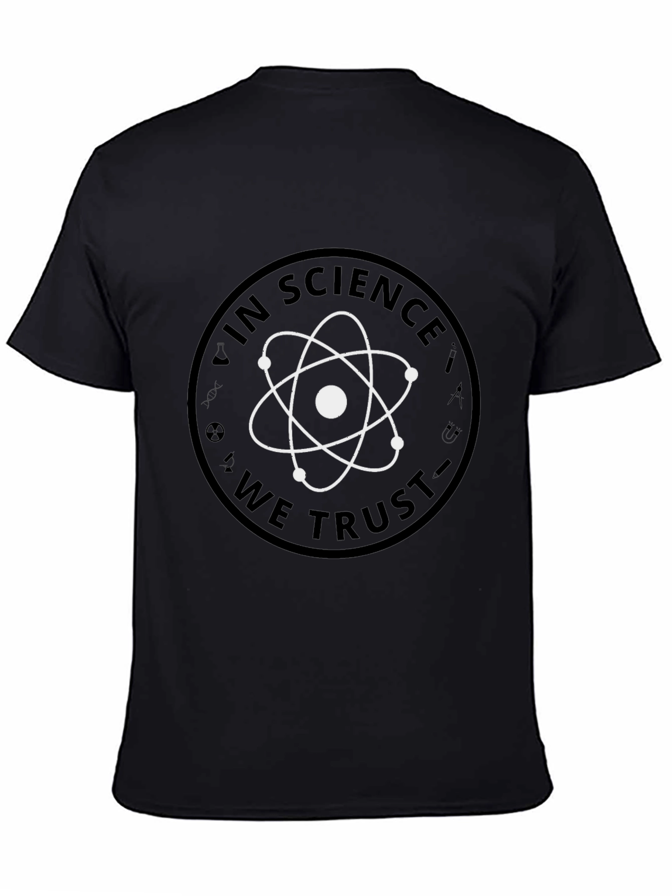 In Science We Trust Graphic Tee - Black