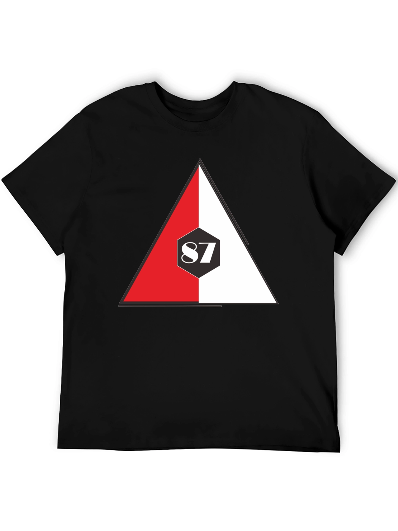 87 Triangle Graphic Tee - Stylish Casual Wear