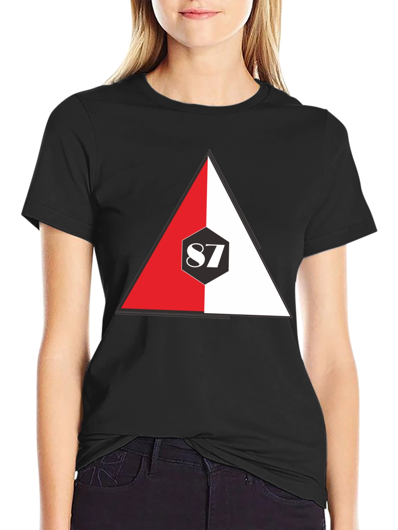 87 Triangle Graphic Tee - Stylish Casual Wear