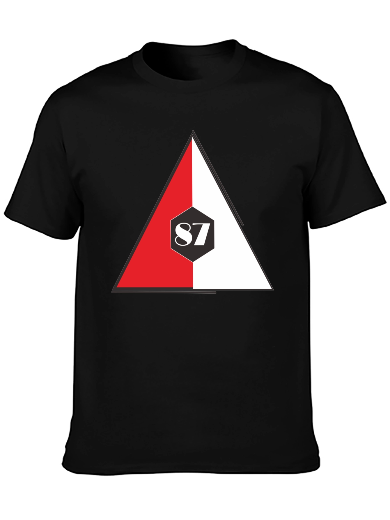 87 Triangle Graphic Tee - Stylish Casual Wear