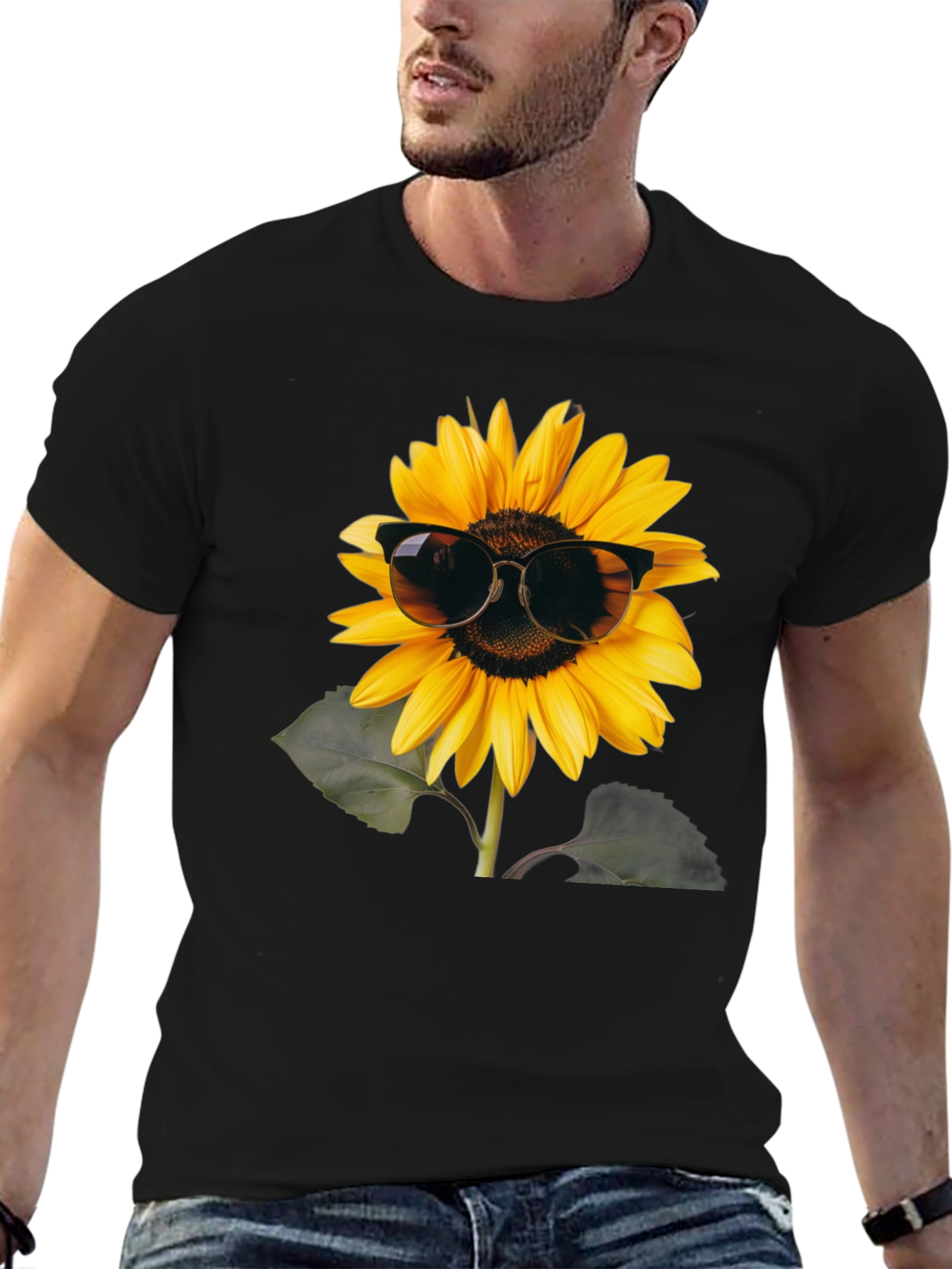 Cool Sunflower Graphic Tee