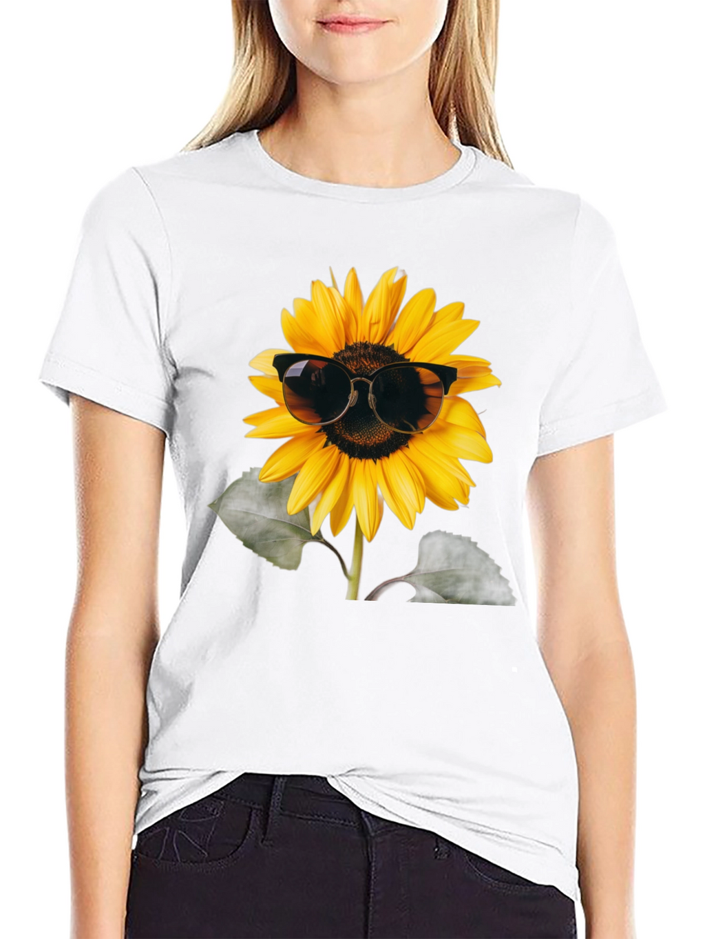 Cool Sunflower Graphic Tee