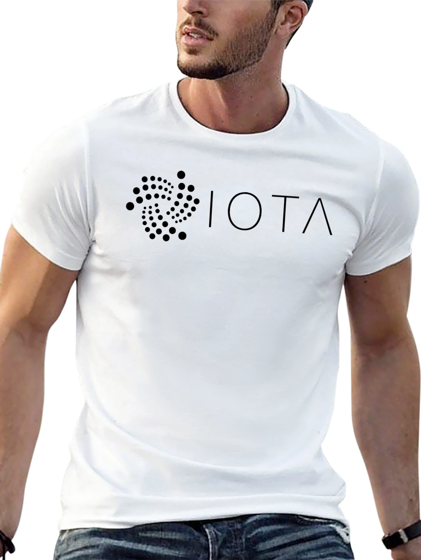IOTA Cryptocurrency Black Graphic T-Shirt