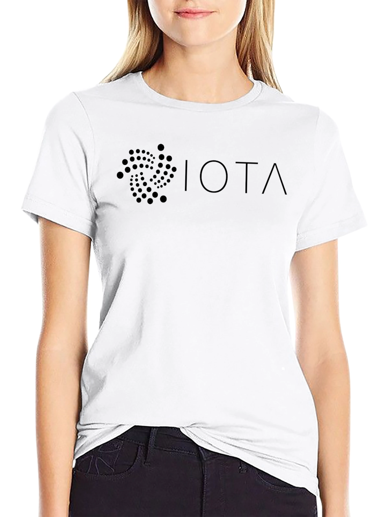 IOTA Cryptocurrency Black Graphic T-Shirt
