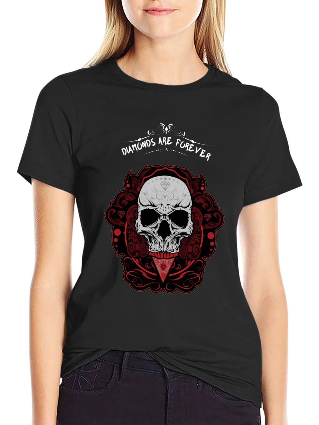 Diamonds Are Forever Skull Graphic Tee
