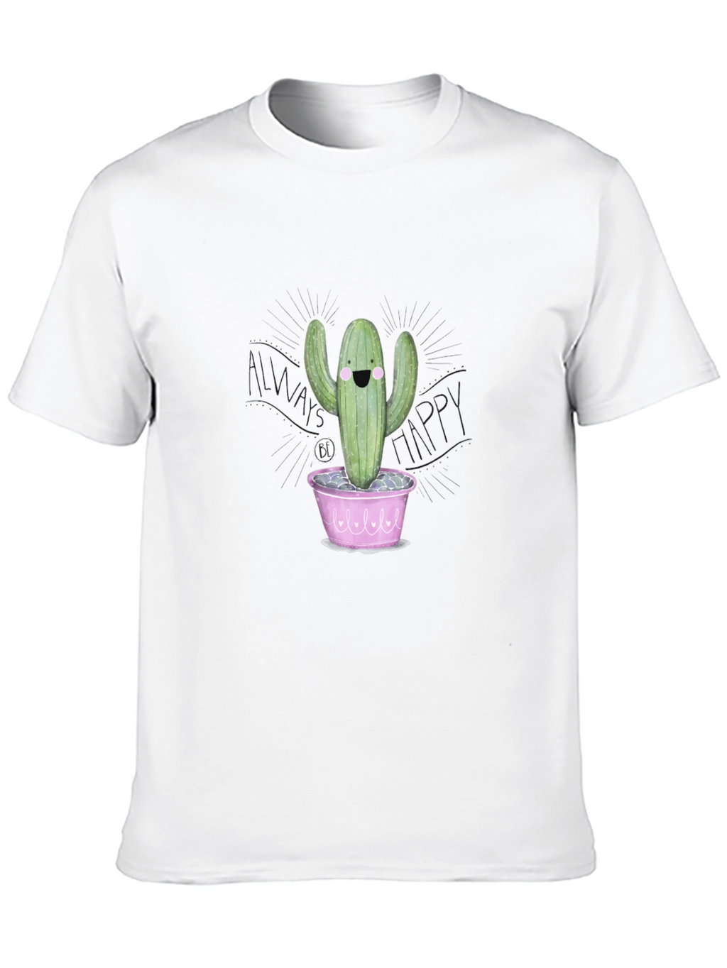 Happy Cactus T-Shirt - Fun Graphic Tee