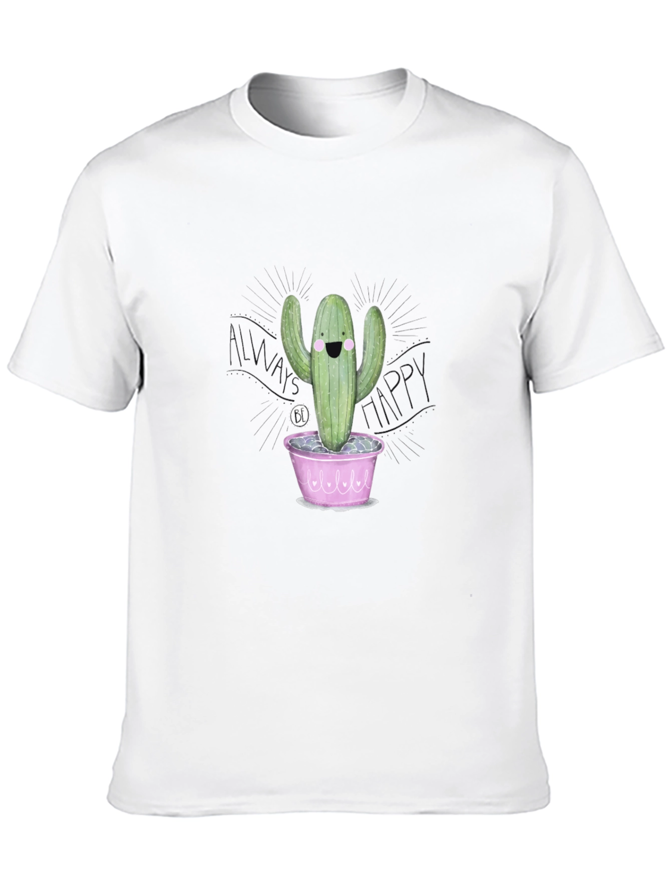 Happy Cactus T-Shirt - Fun Graphic Tee