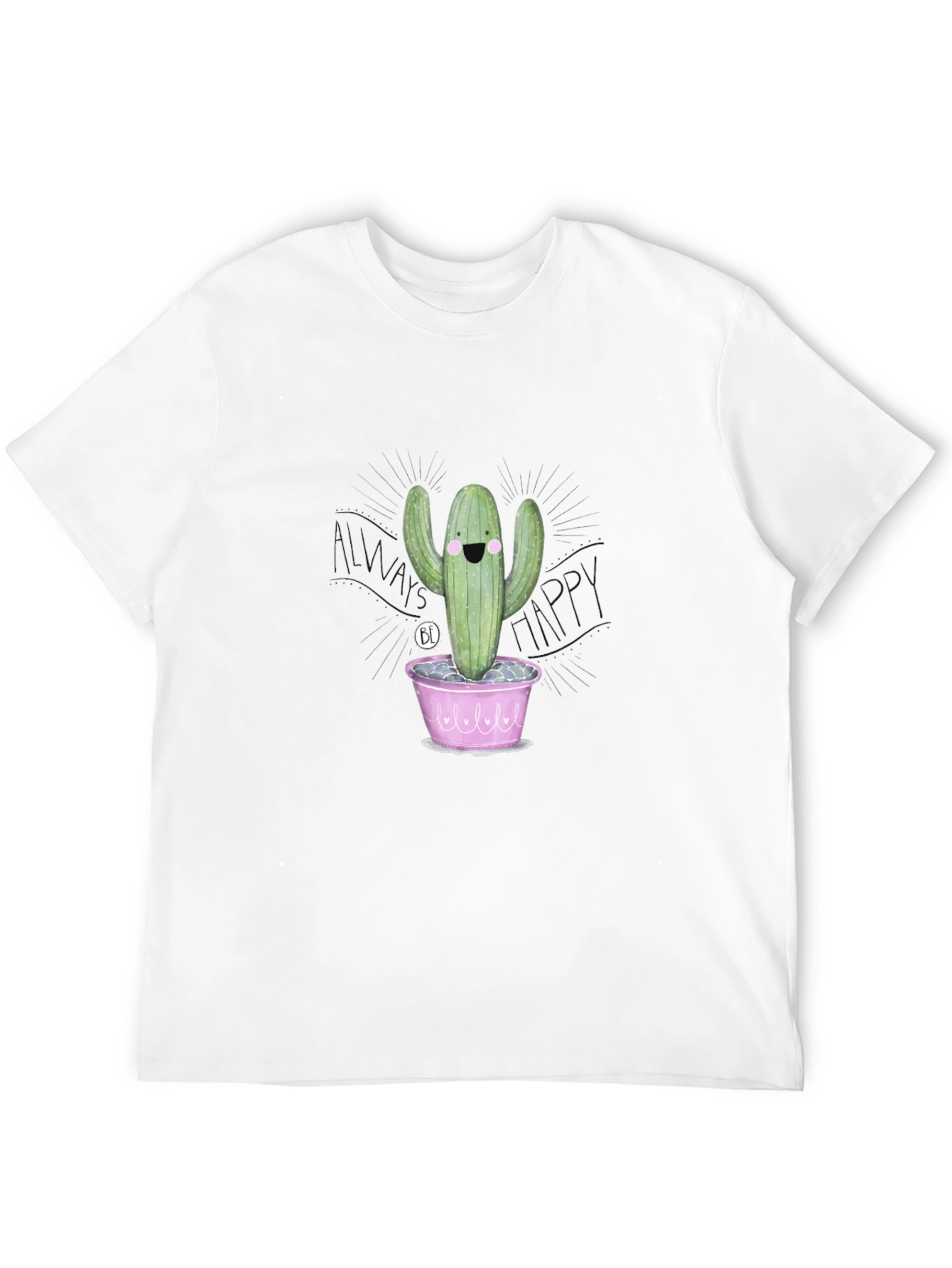 Happy Cactus T-Shirt - Fun Graphic Tee