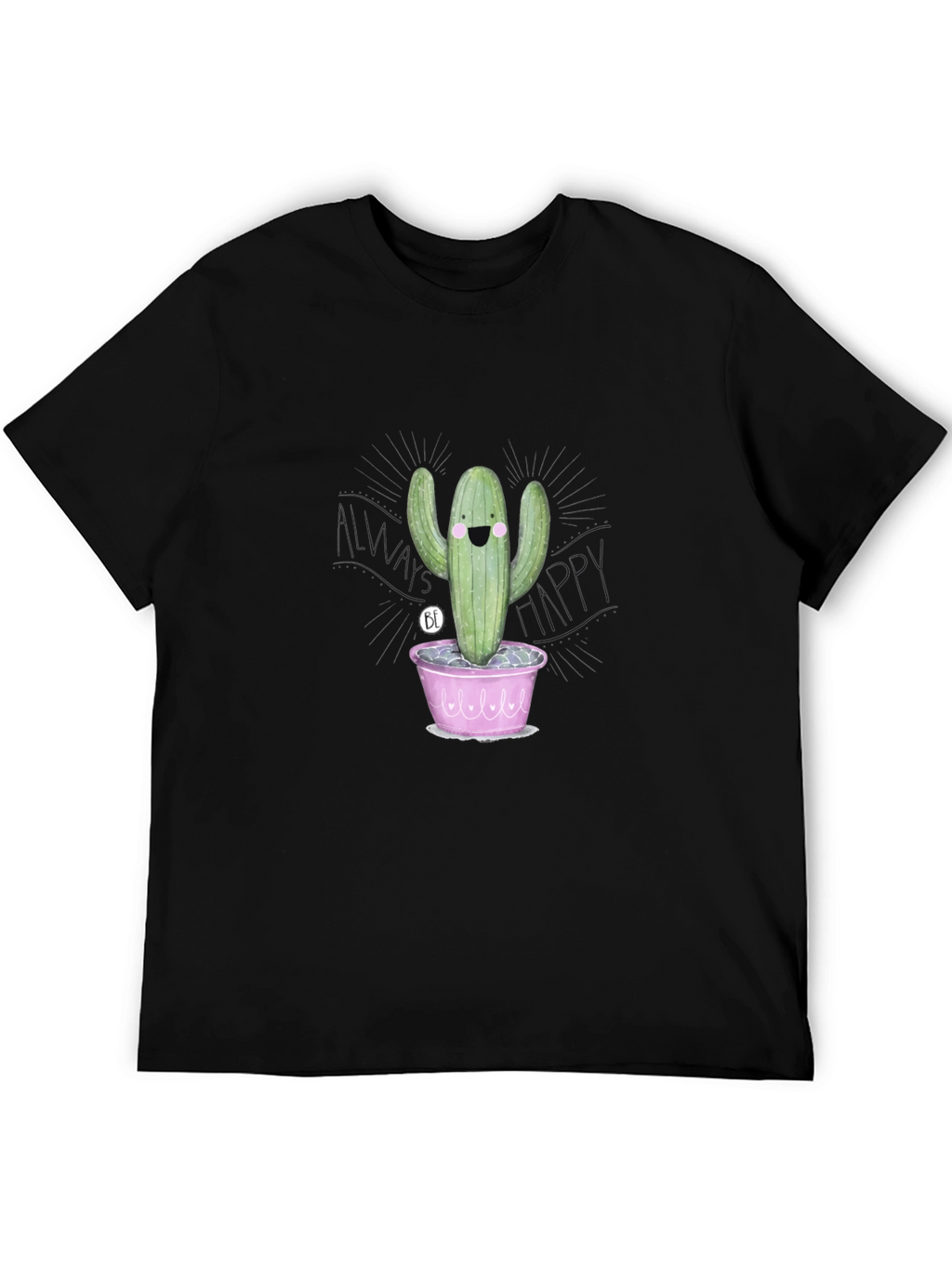 Happy Cactus T-Shirt - Fun Graphic Tee