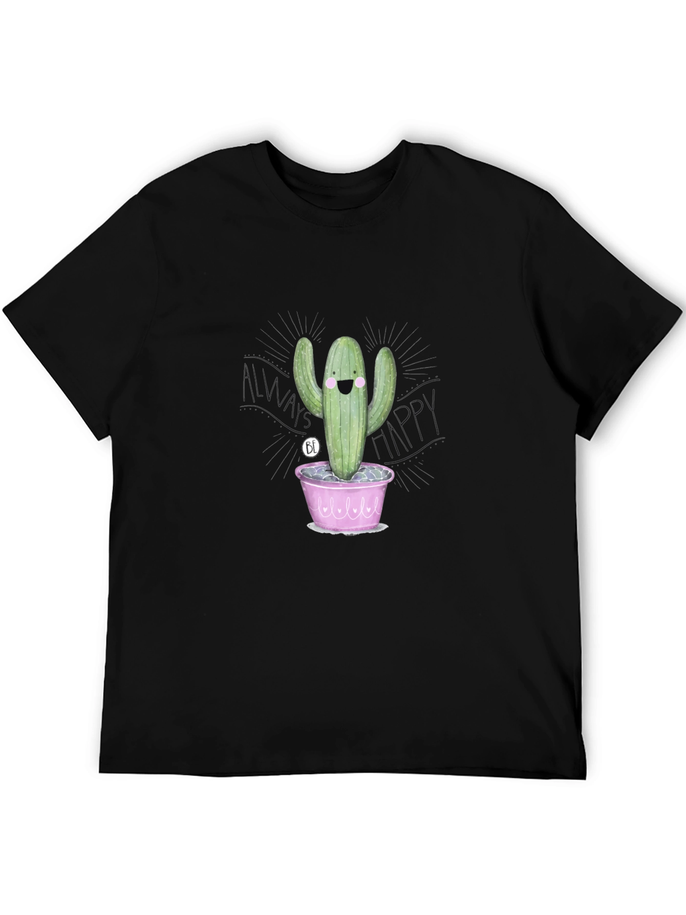 Happy Cactus T-Shirt - Fun Graphic Tee