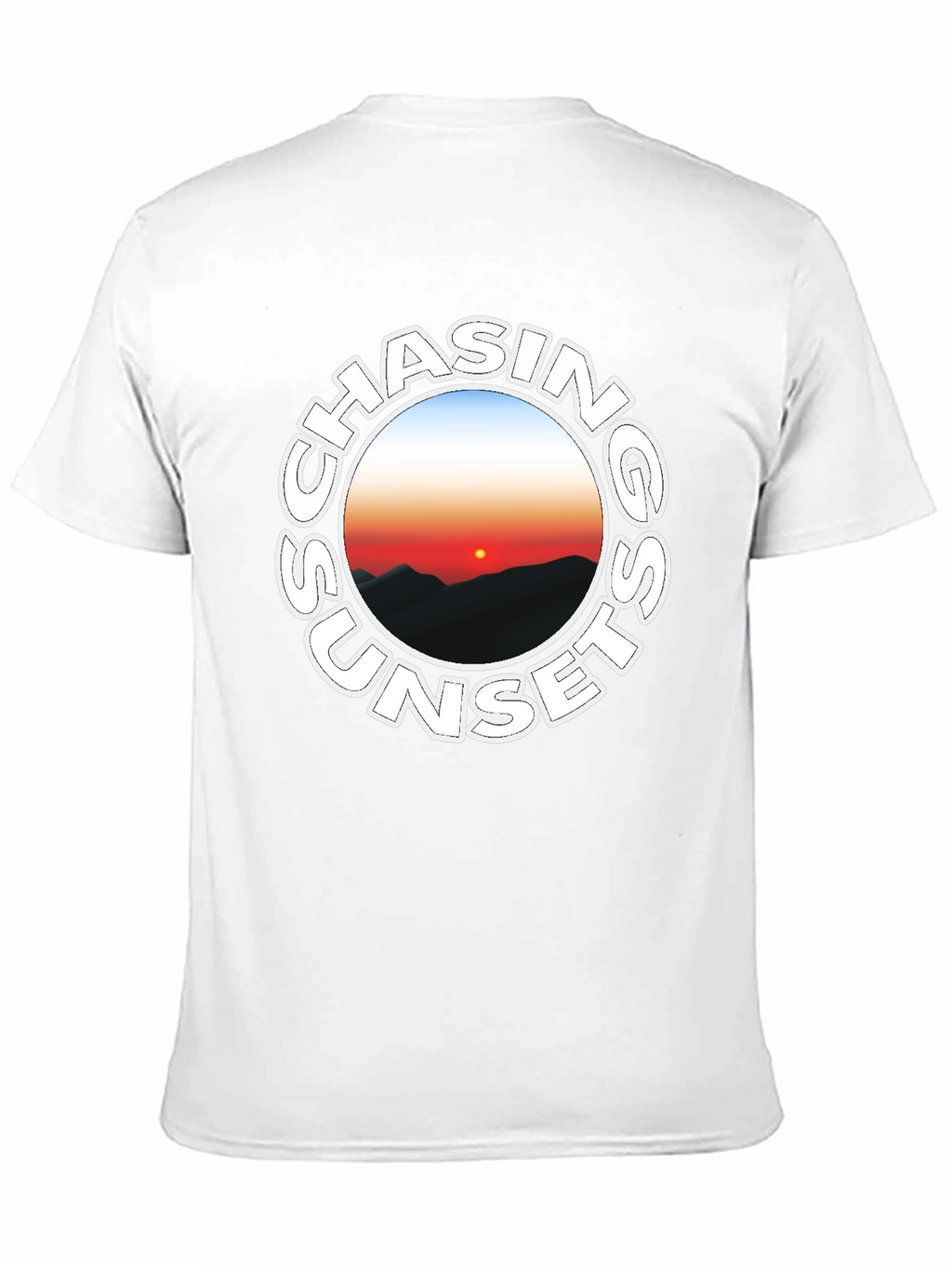 Chasing Sunsets Black Graphic Tee