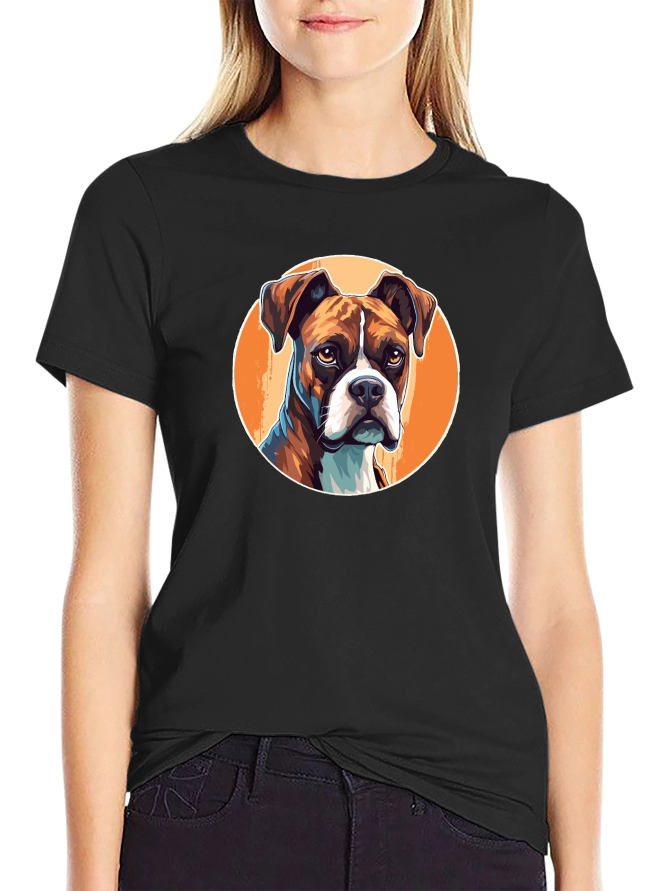 Boxer Dog Graphic T-Shirt - Stylish Pet Lover Tee
