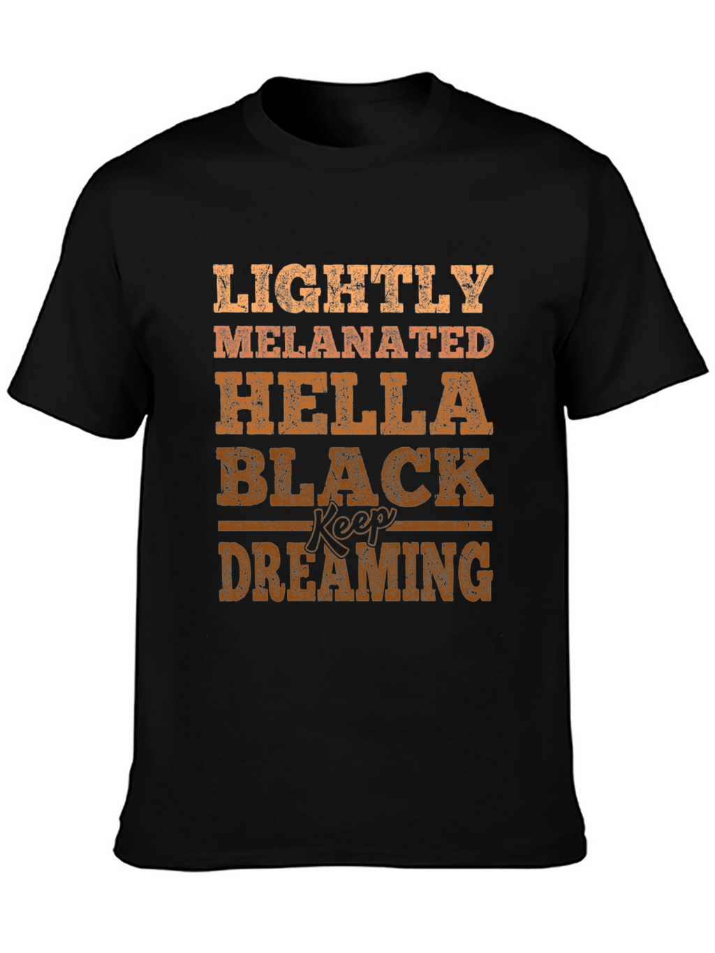 Lightly Melanated Graphic T-Shirt - Black