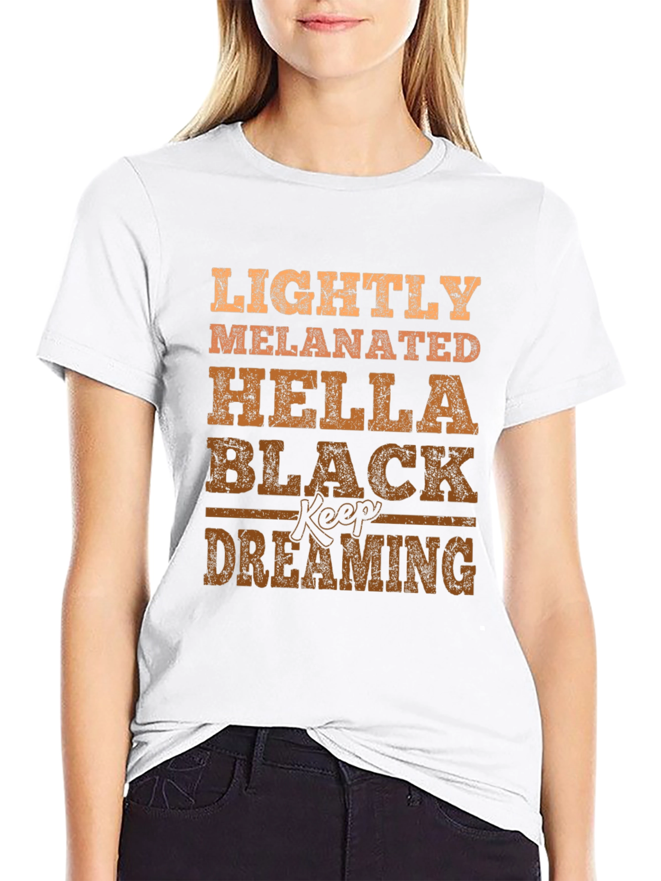 Lightly Melanated Graphic T-Shirt - Black